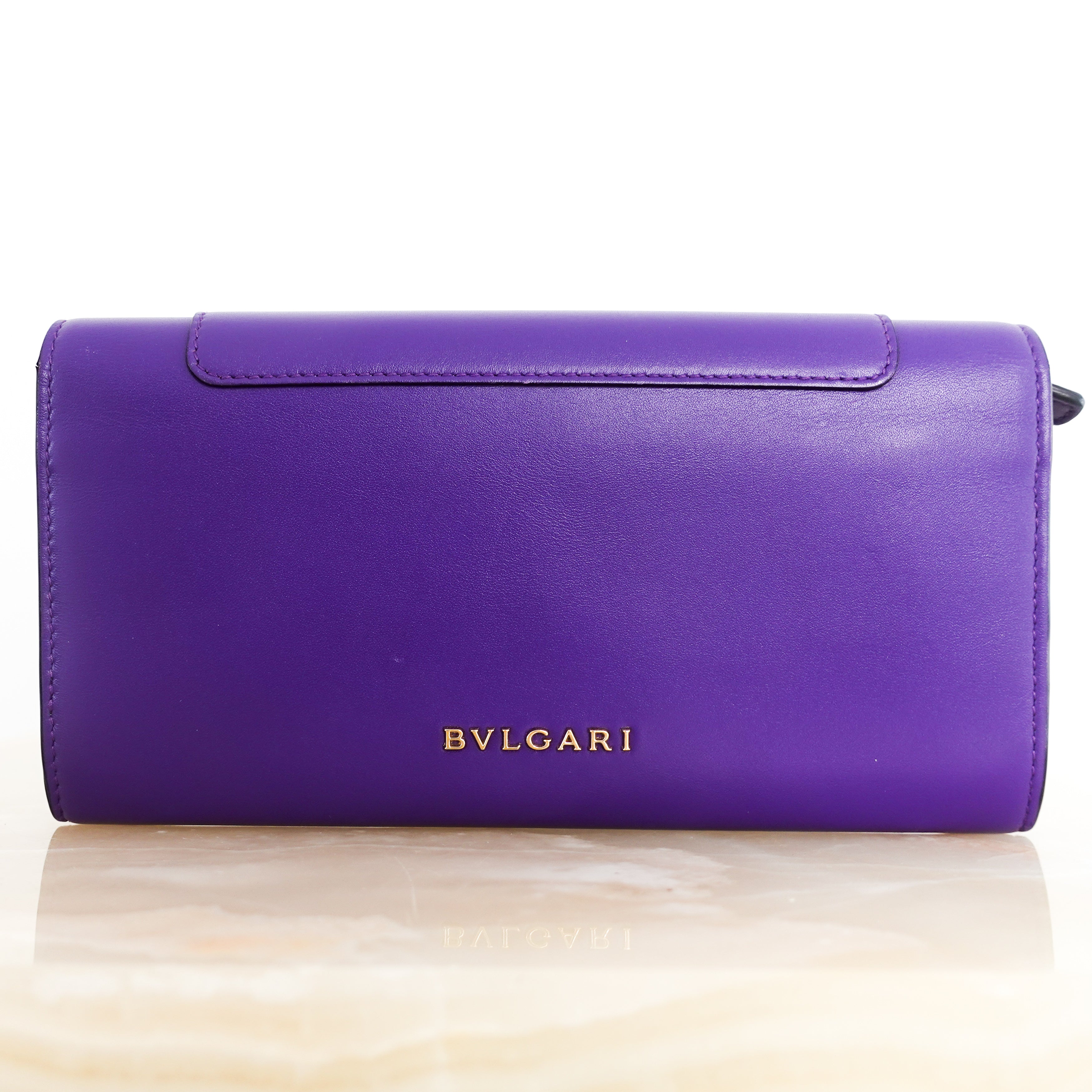 Purple Serpenti forever wallet RRP £650