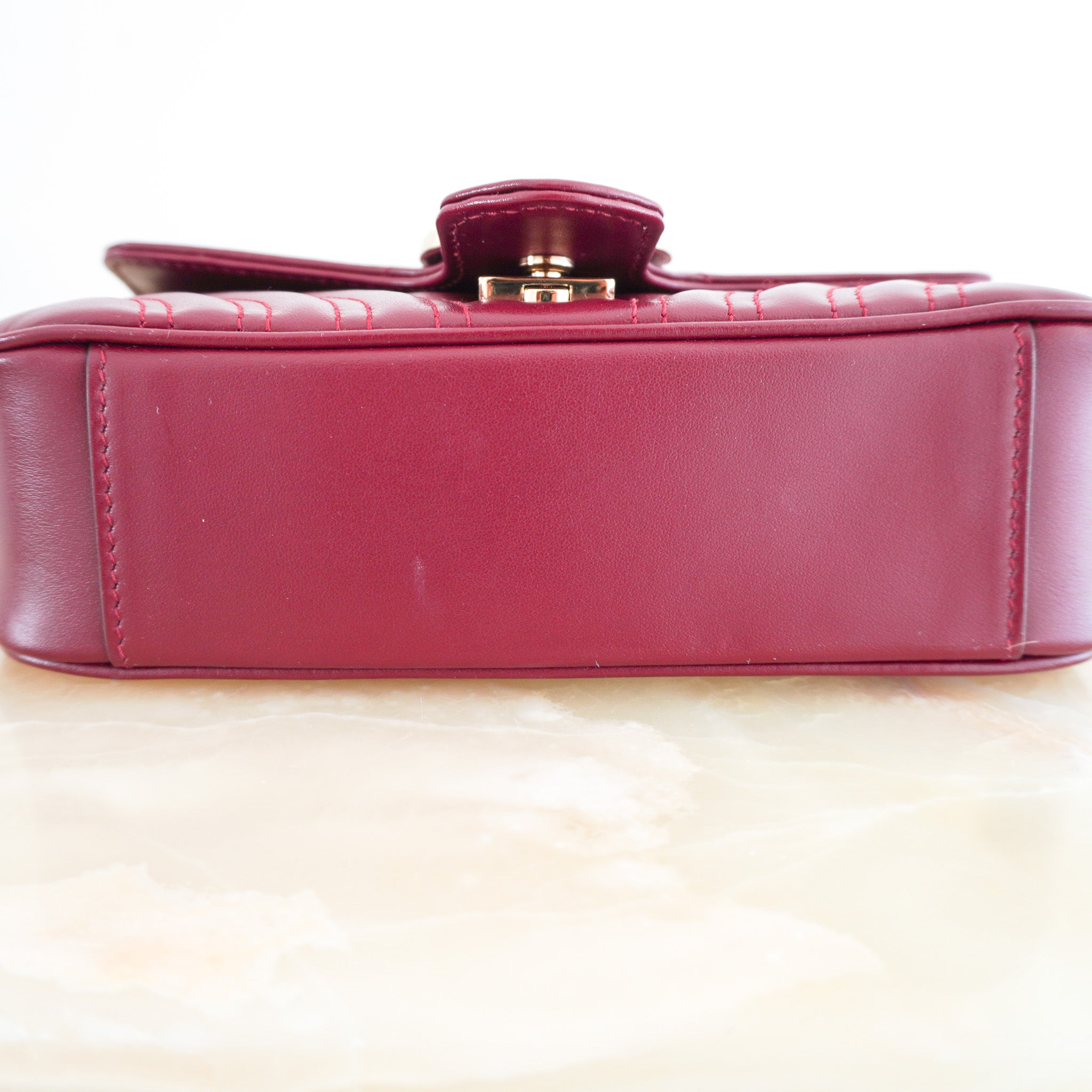 Gucci GG Marmont Small Bag in Rosso Ancora RRP £1890 | Authentic Preloved - Reloved Again