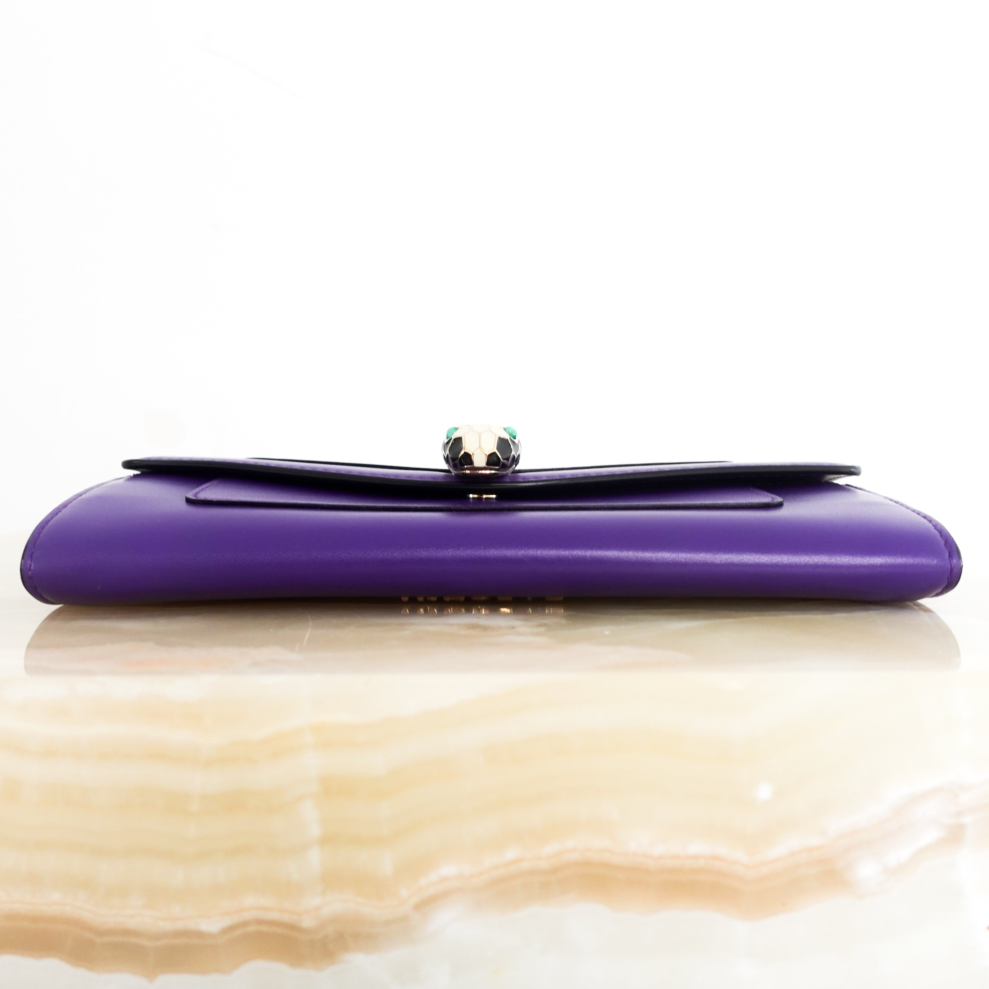 Purple Serpenti forever wallet RRP £650