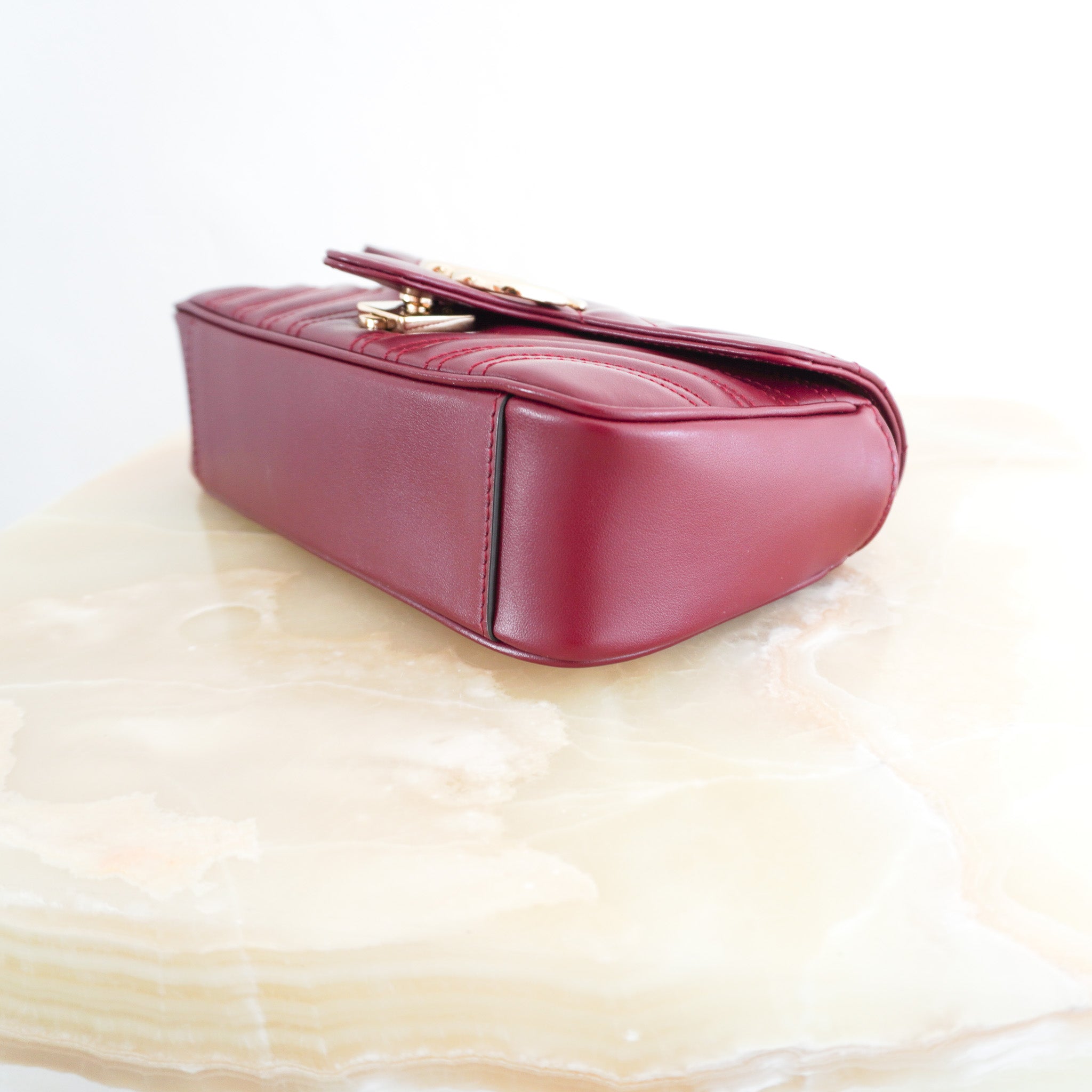 Gucci GG Marmont Small Bag in Rosso Ancora RRP £1890 | Authentic Preloved - Reloved Again