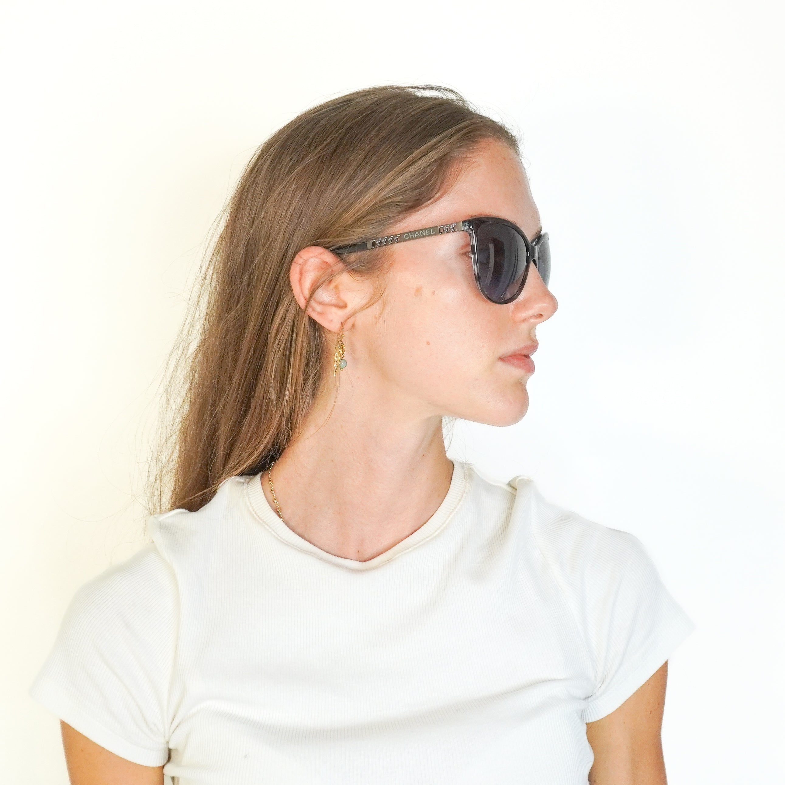 Chanel 5352 Chain Detail Cat-Eye Sunglasses (RRP £358) | Authentic Preloved FINAL SALE