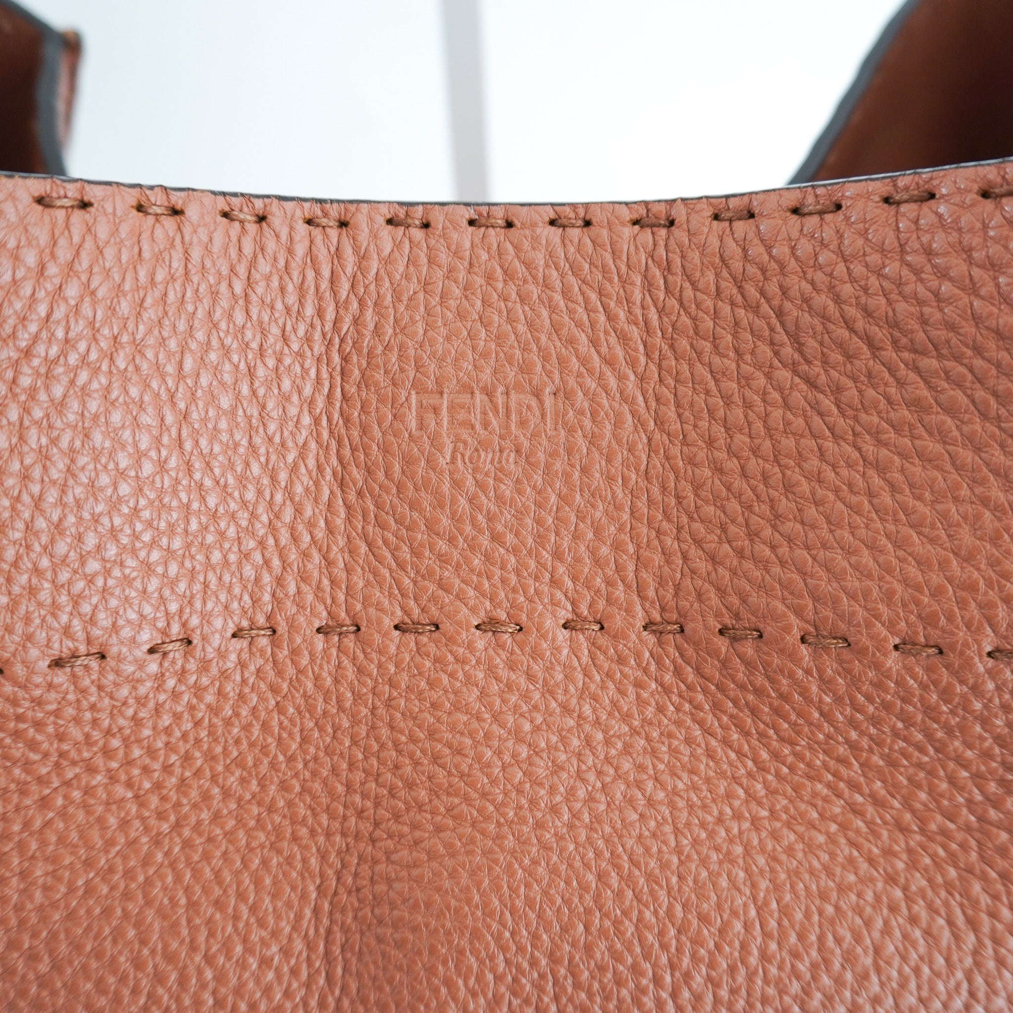 Fendi Selleria Shoulder Bag Tote in Tan | Authentic Preloved - Reloved Again