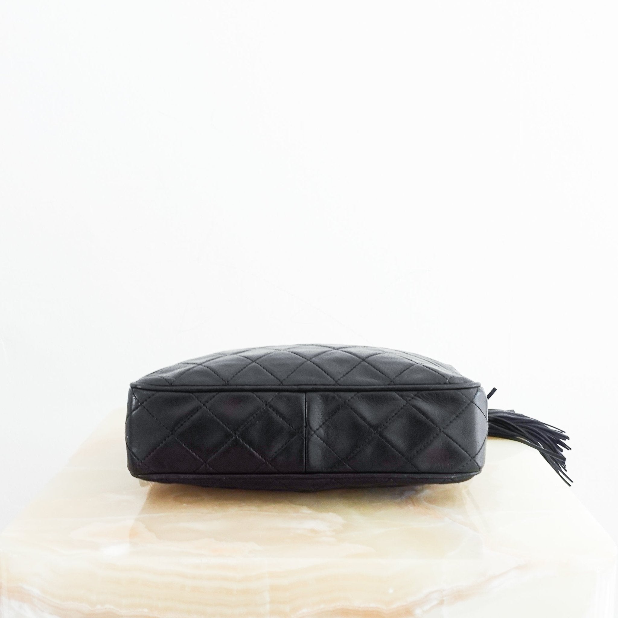 Chanel Karl Lagerfeld era Black Lambskin Camera Bag RRP £5,000 | Authentic Preloved - Reloved Again
