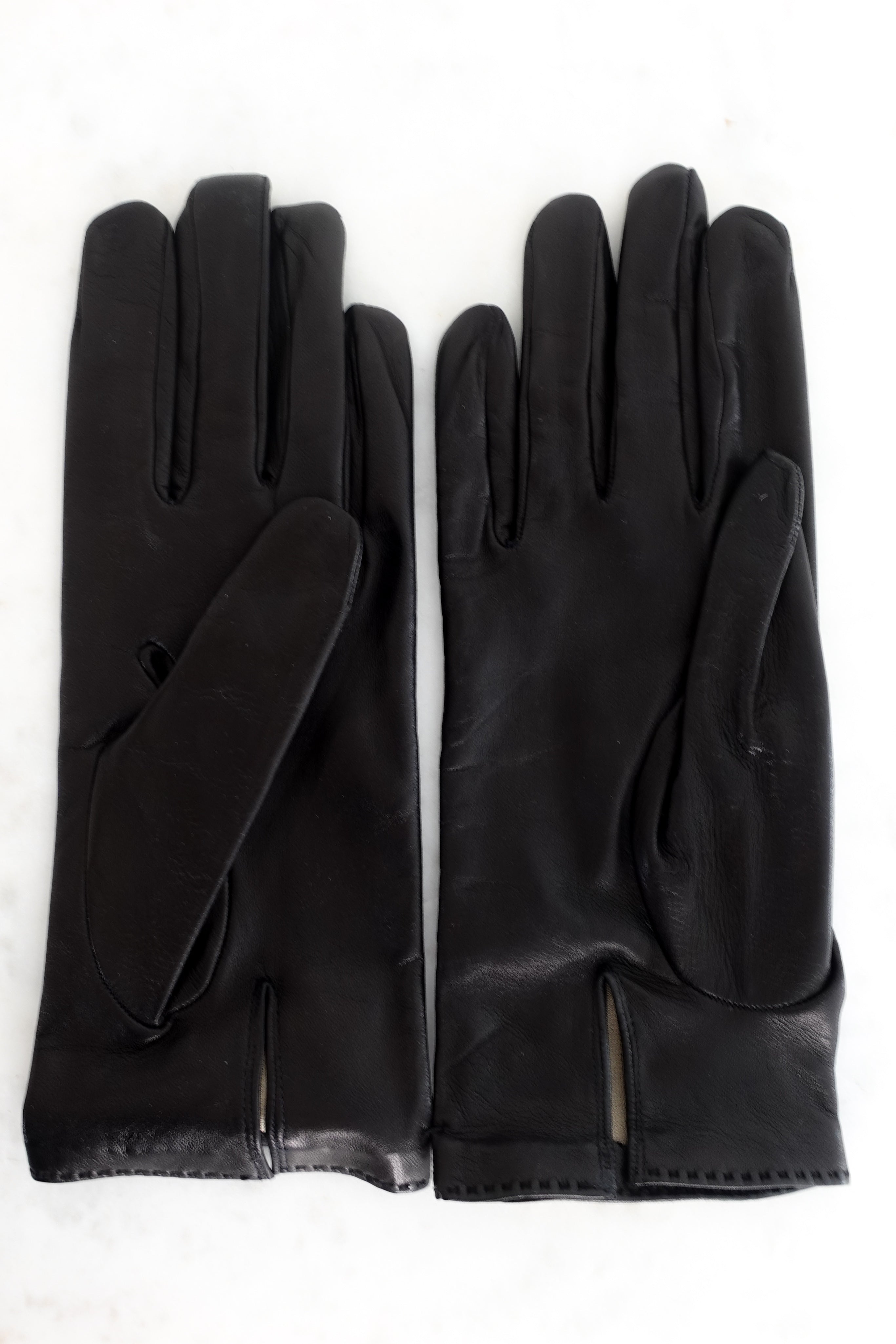 Soya black leather gloves RRP £1k