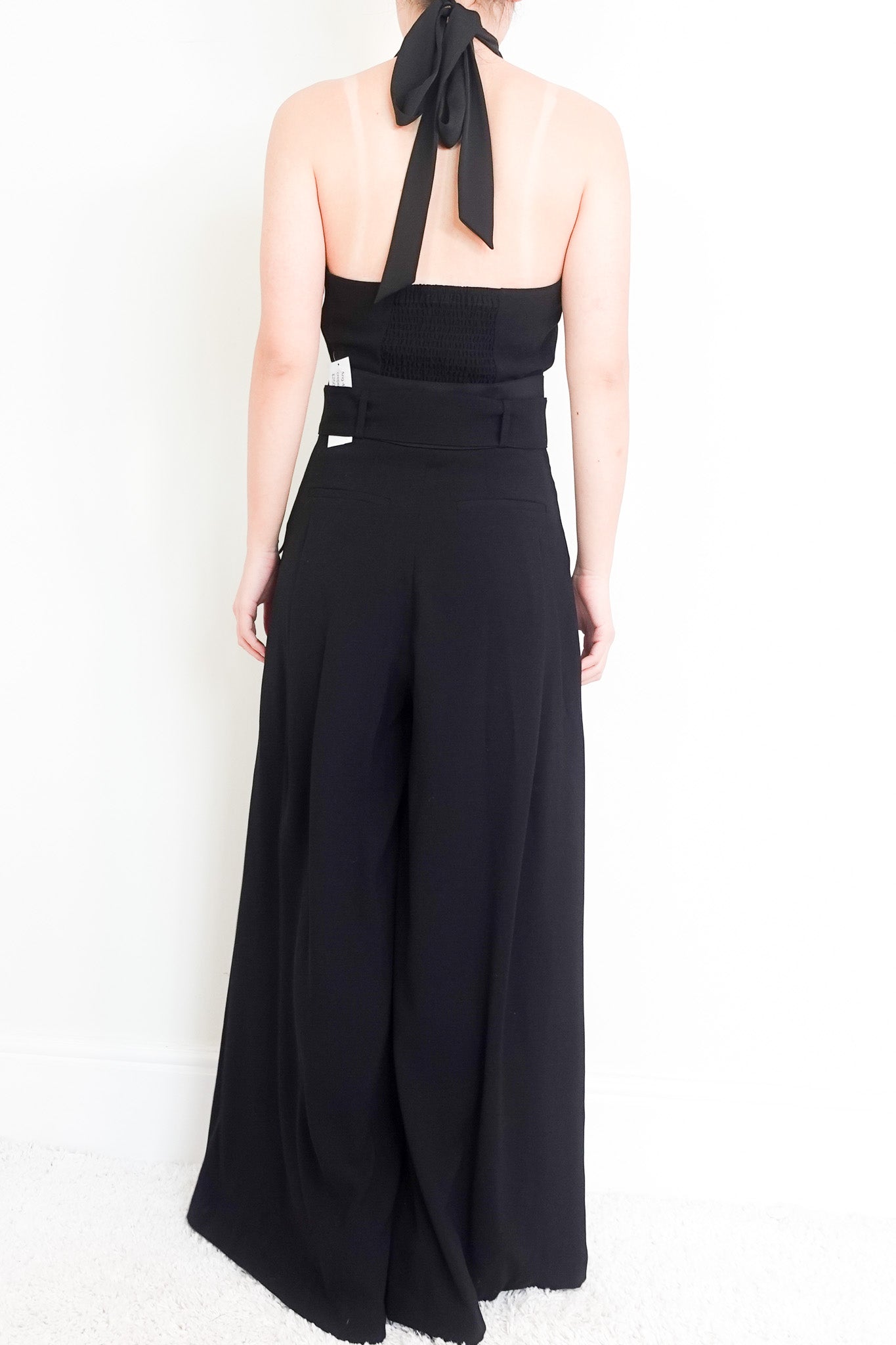 Black crepe jumpsuit RRP £250