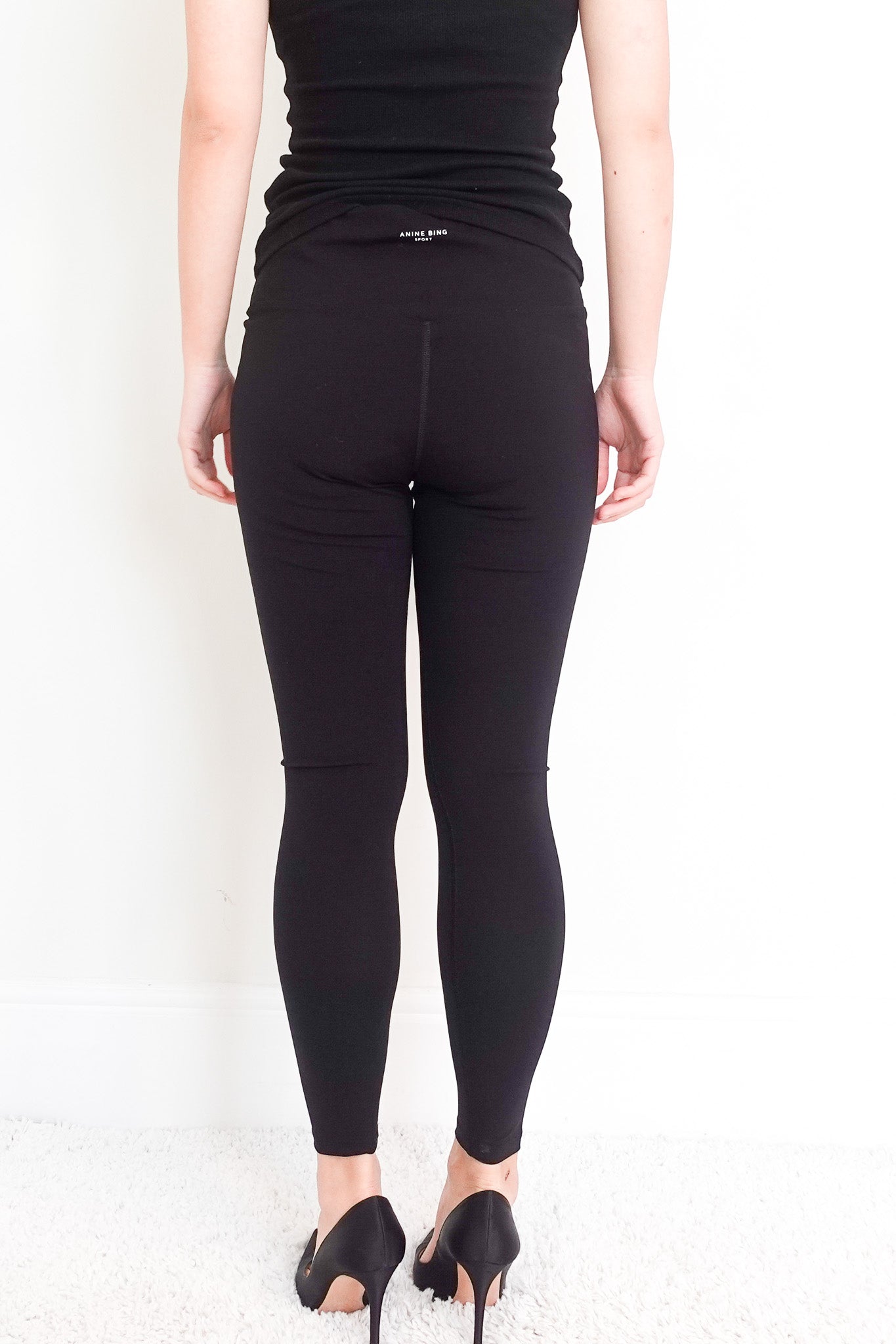 Black gym leggings RRP £110