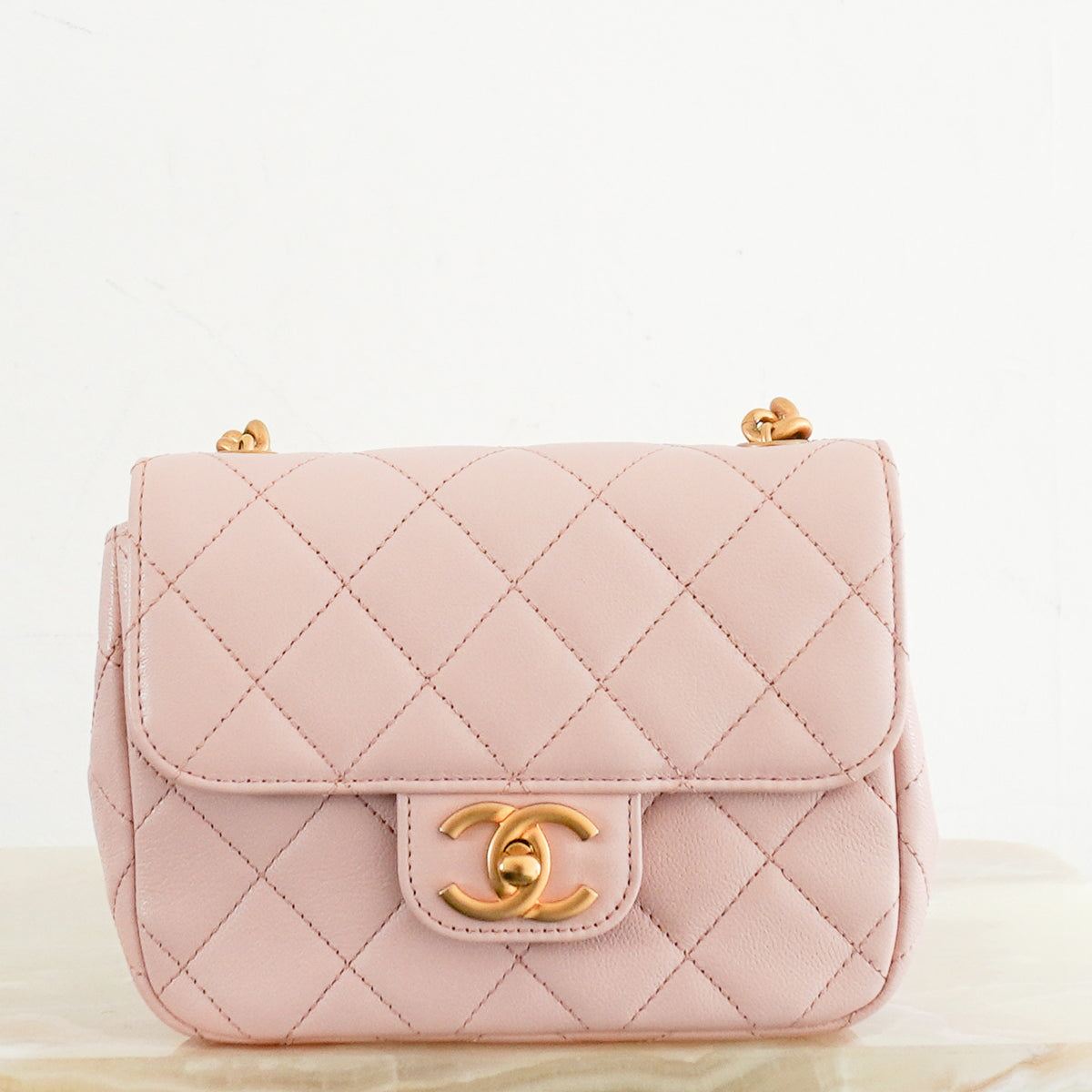 Chanel Classic Mini Flap Bag Pink Quilted Lambskin (RRP £4,390) | Authentic Preloved - Reloved Again