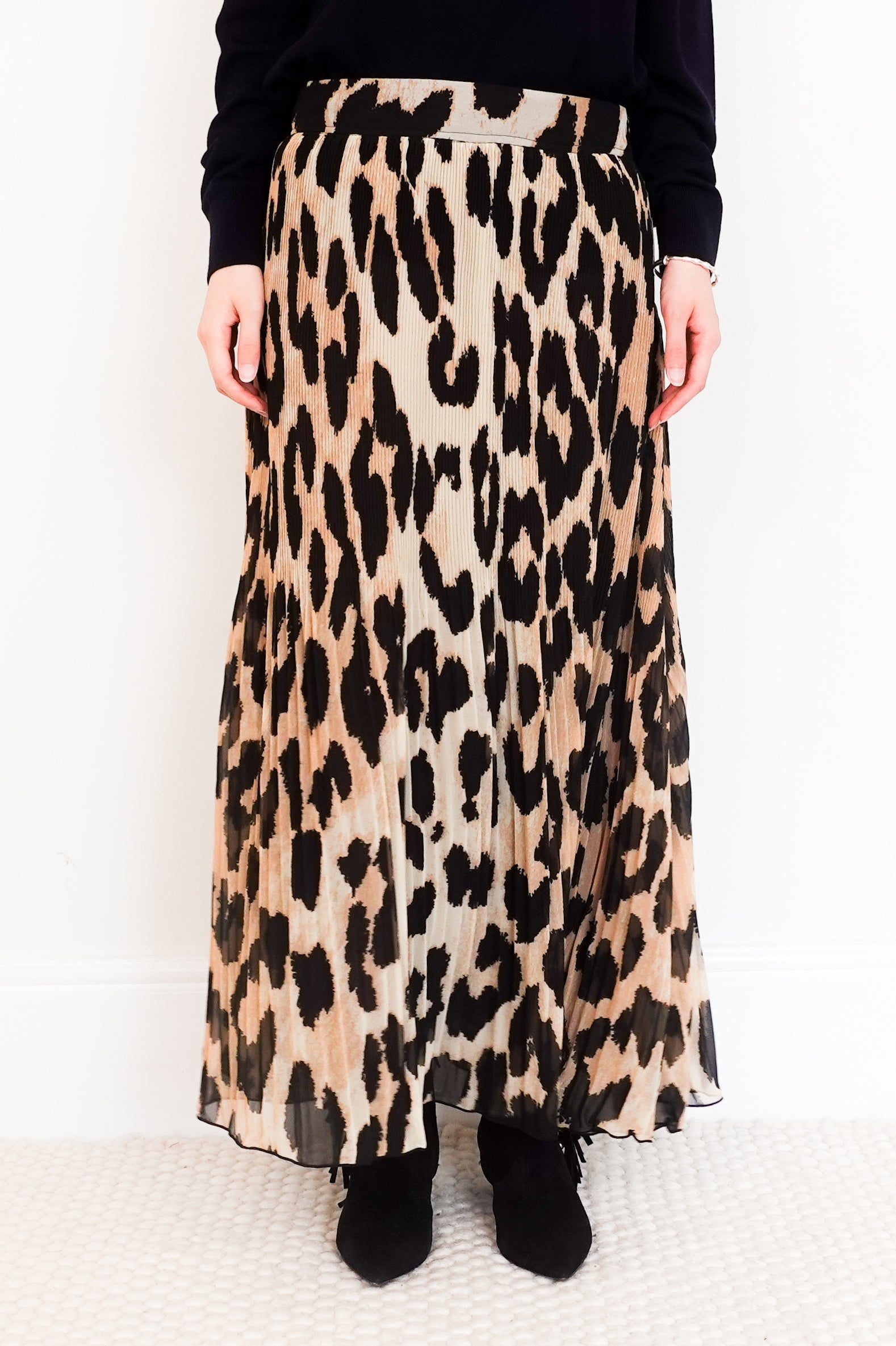 Maxi leopard print skirt RRP £250