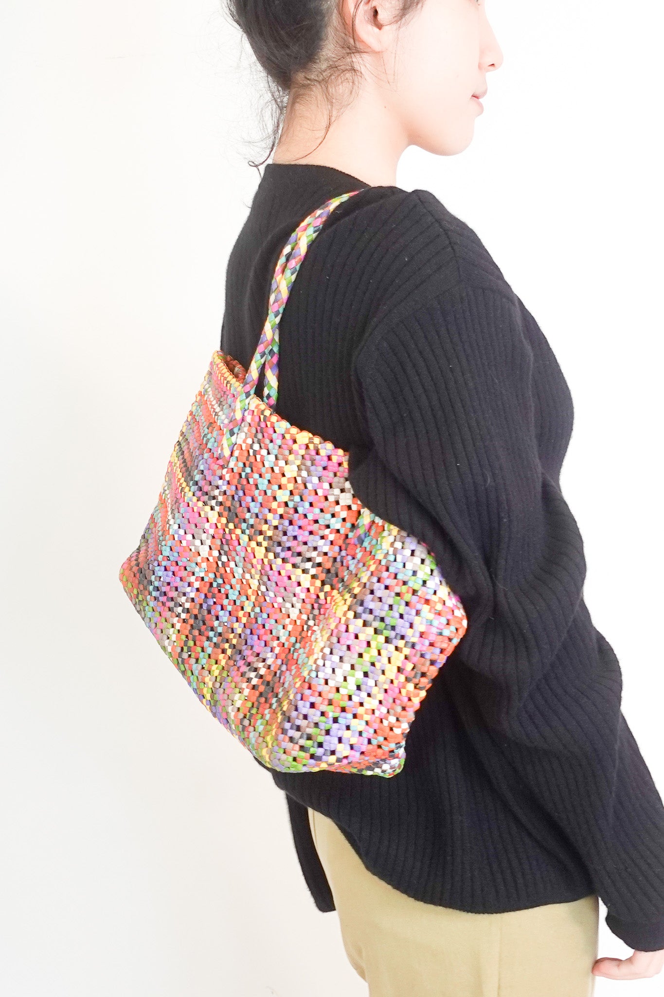 NEW Multicoloured basket bag RRP £450