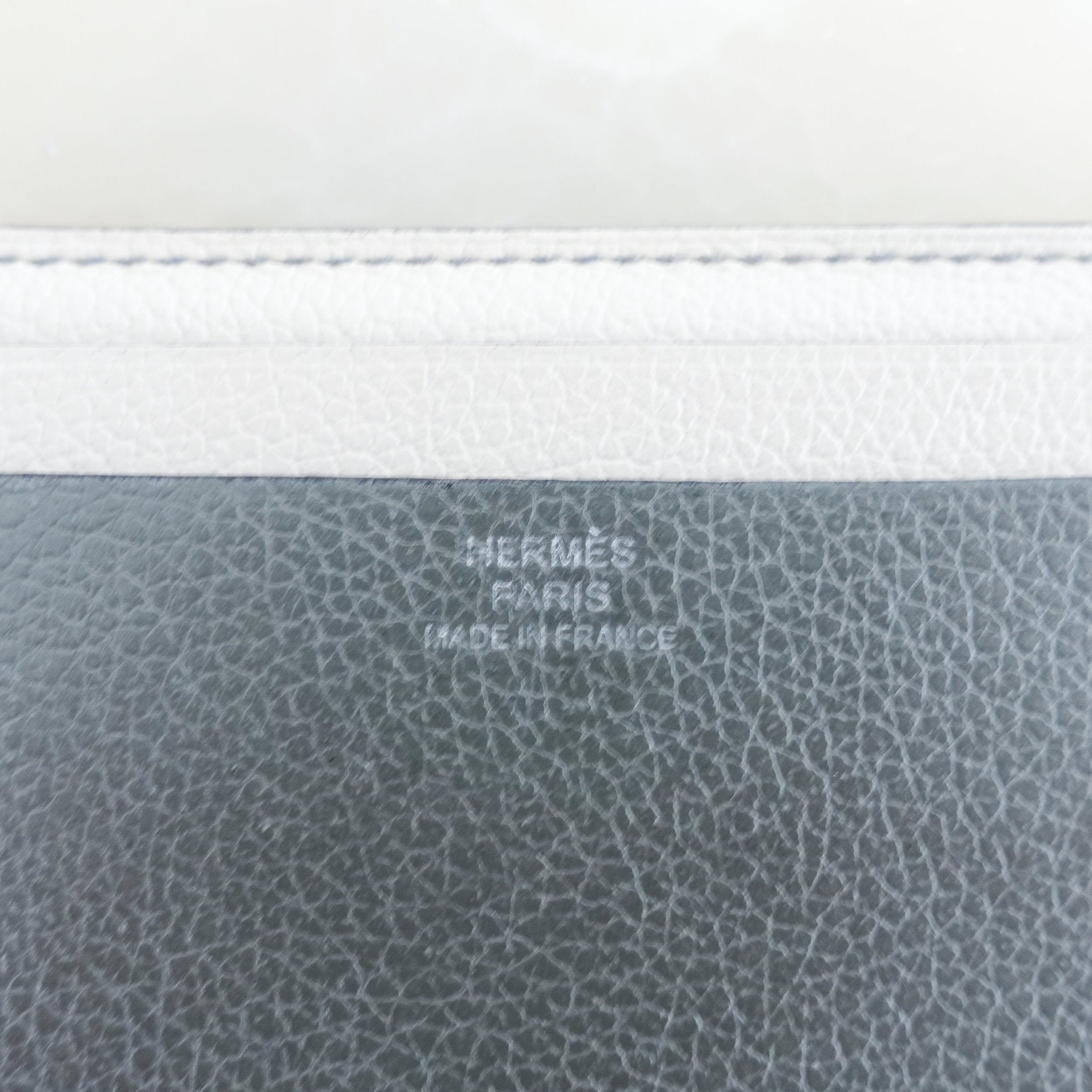 Hermès Paris Two Tone Grey & Blue Card Holder RRP £295 | Authentic Preloved - Reloved Again