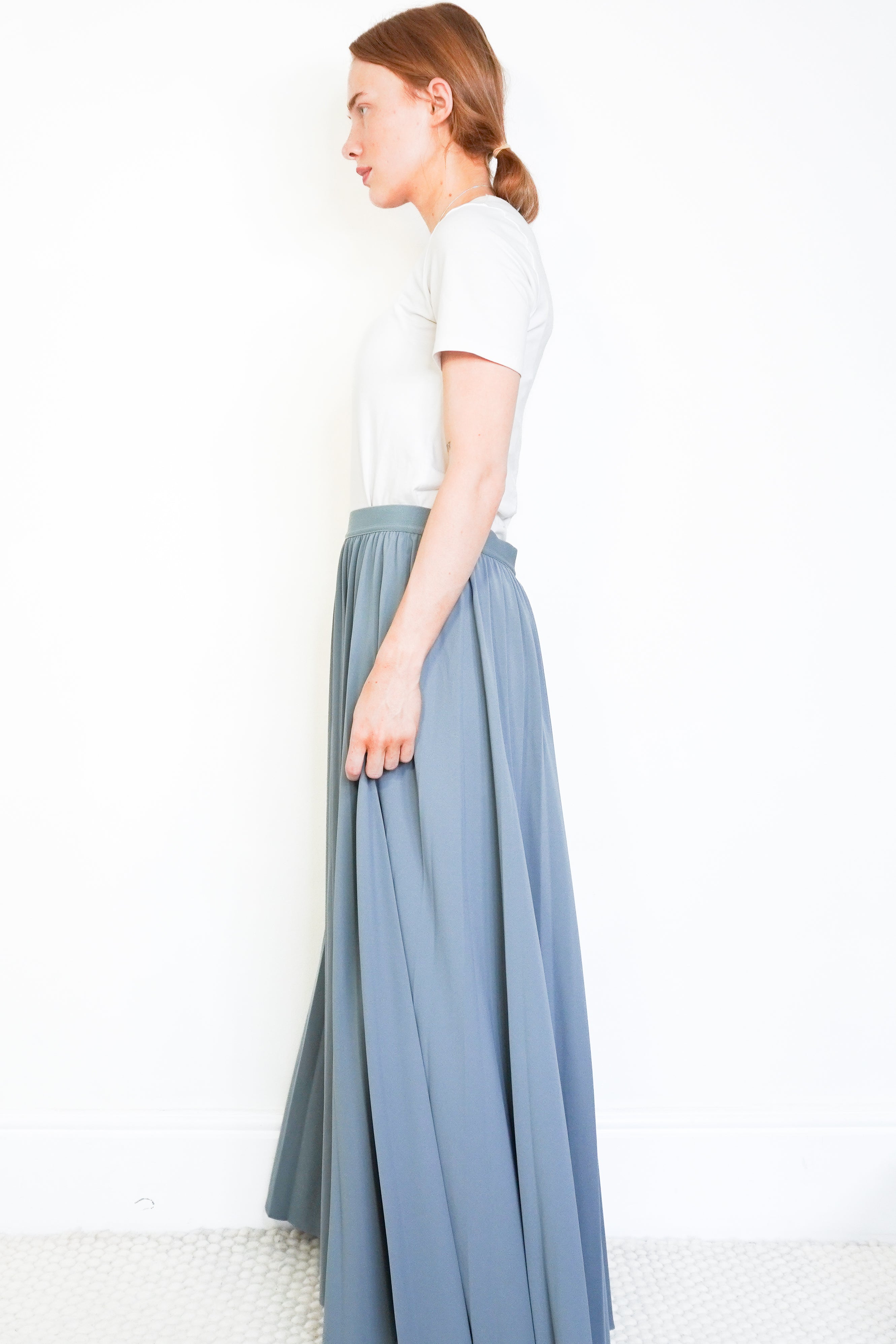 MaxMara Leisure Blue Maxi Skirt (RRP £450) | Authentic Preloved FINAL SALE