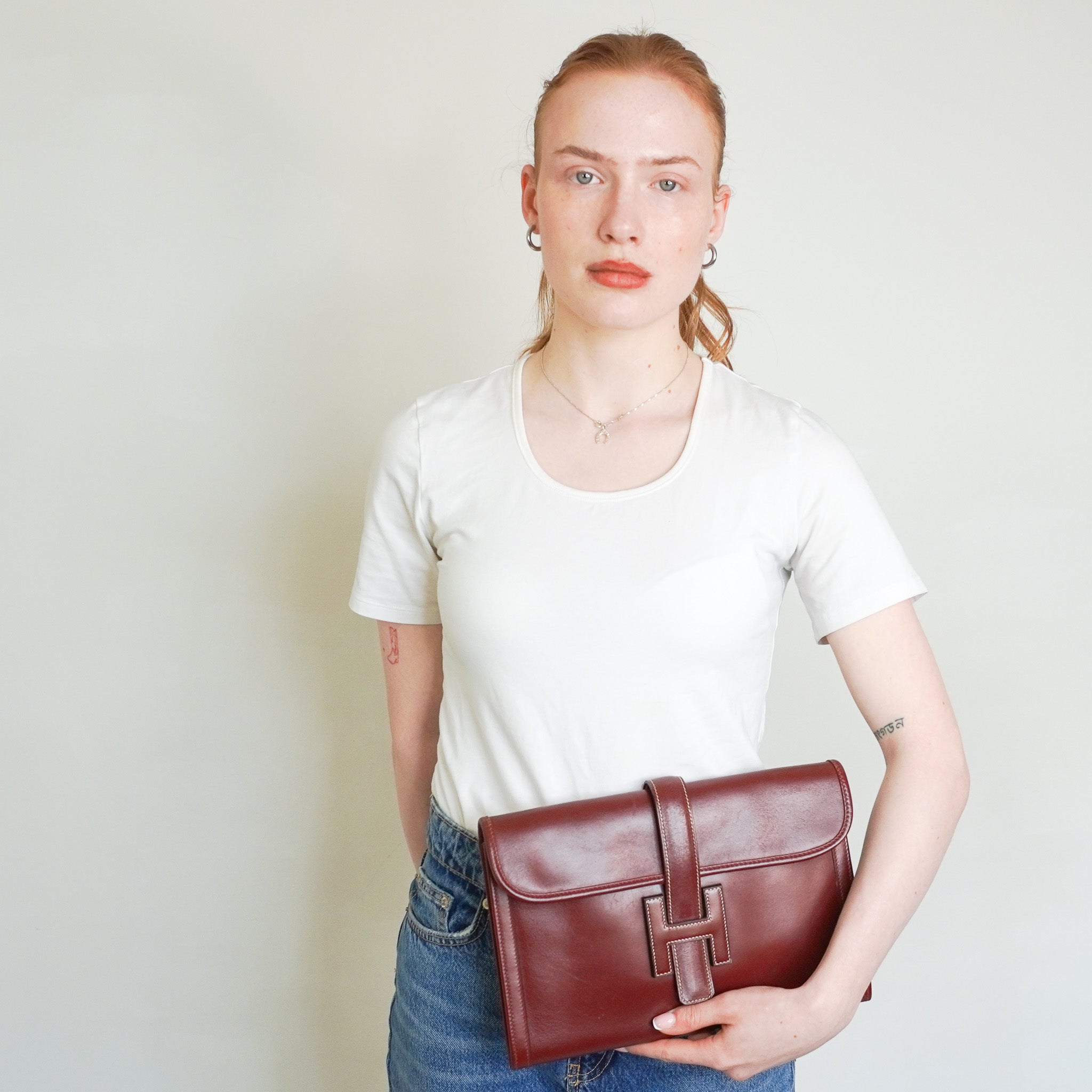 Hermes Jige 29 Clutch in Rouge H | Authentic Preloved - Reloved Again