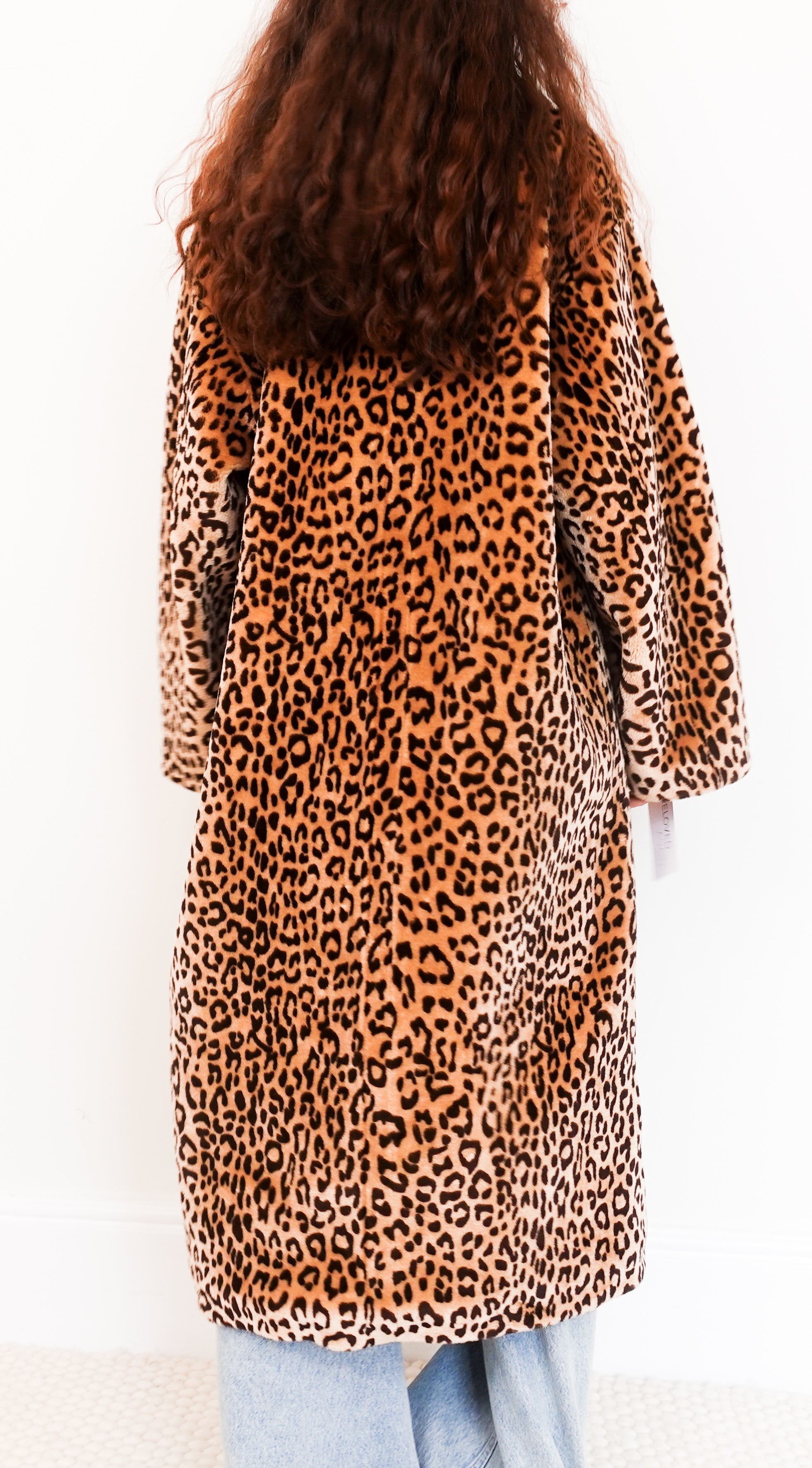 Minna leopard print faux fur coat RRP £250