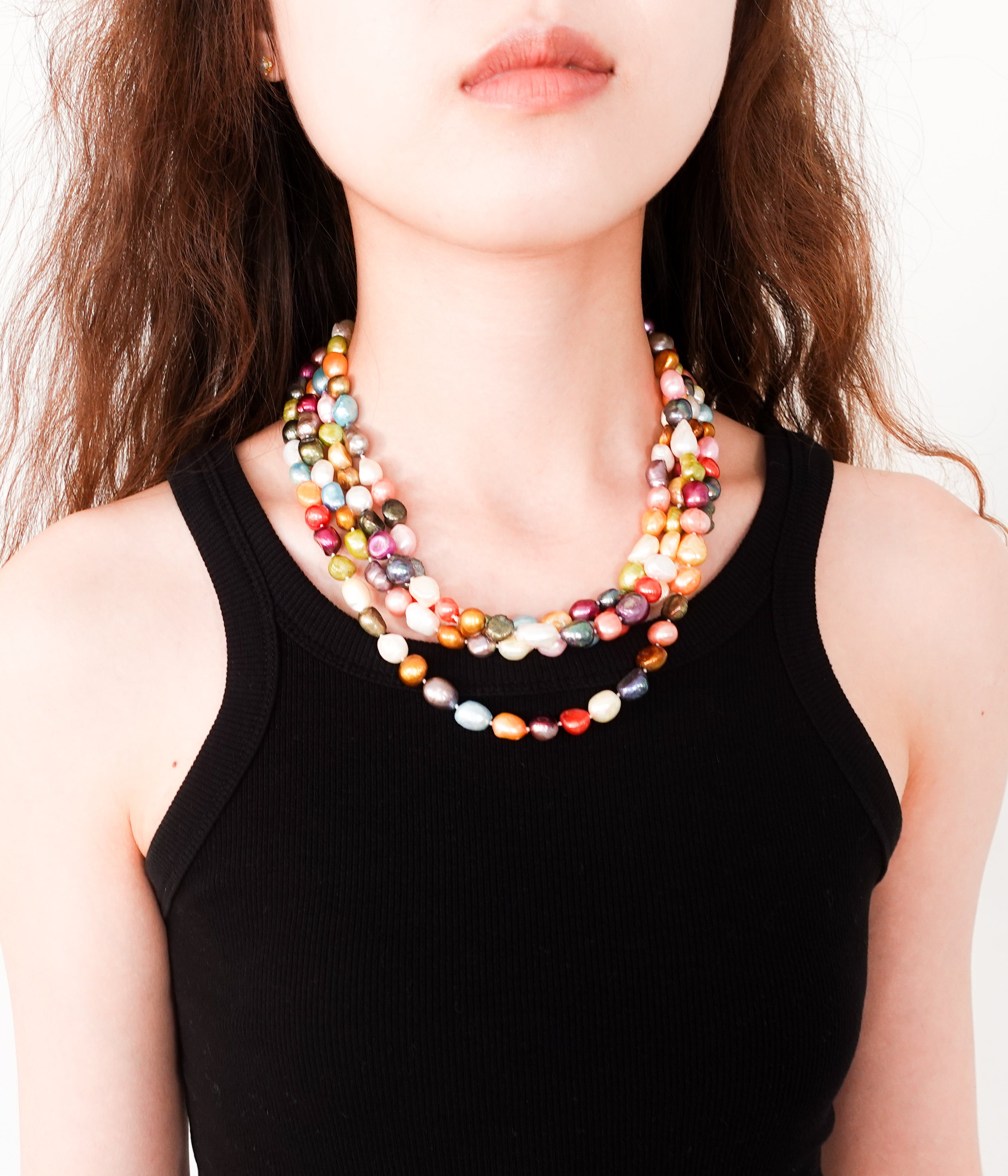 Multi pearl row necklace RRP £550