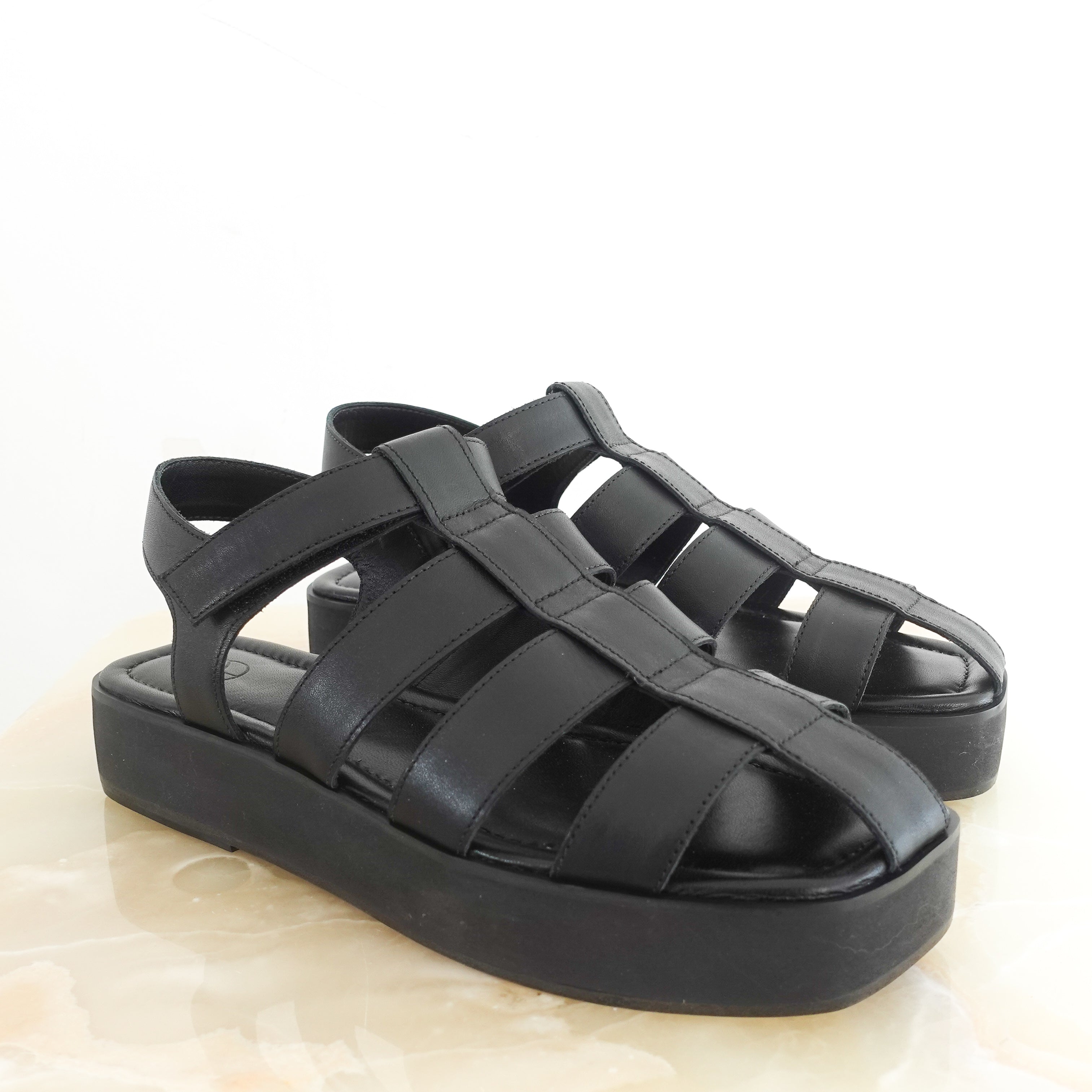 Fisherman black sandals RRP £180