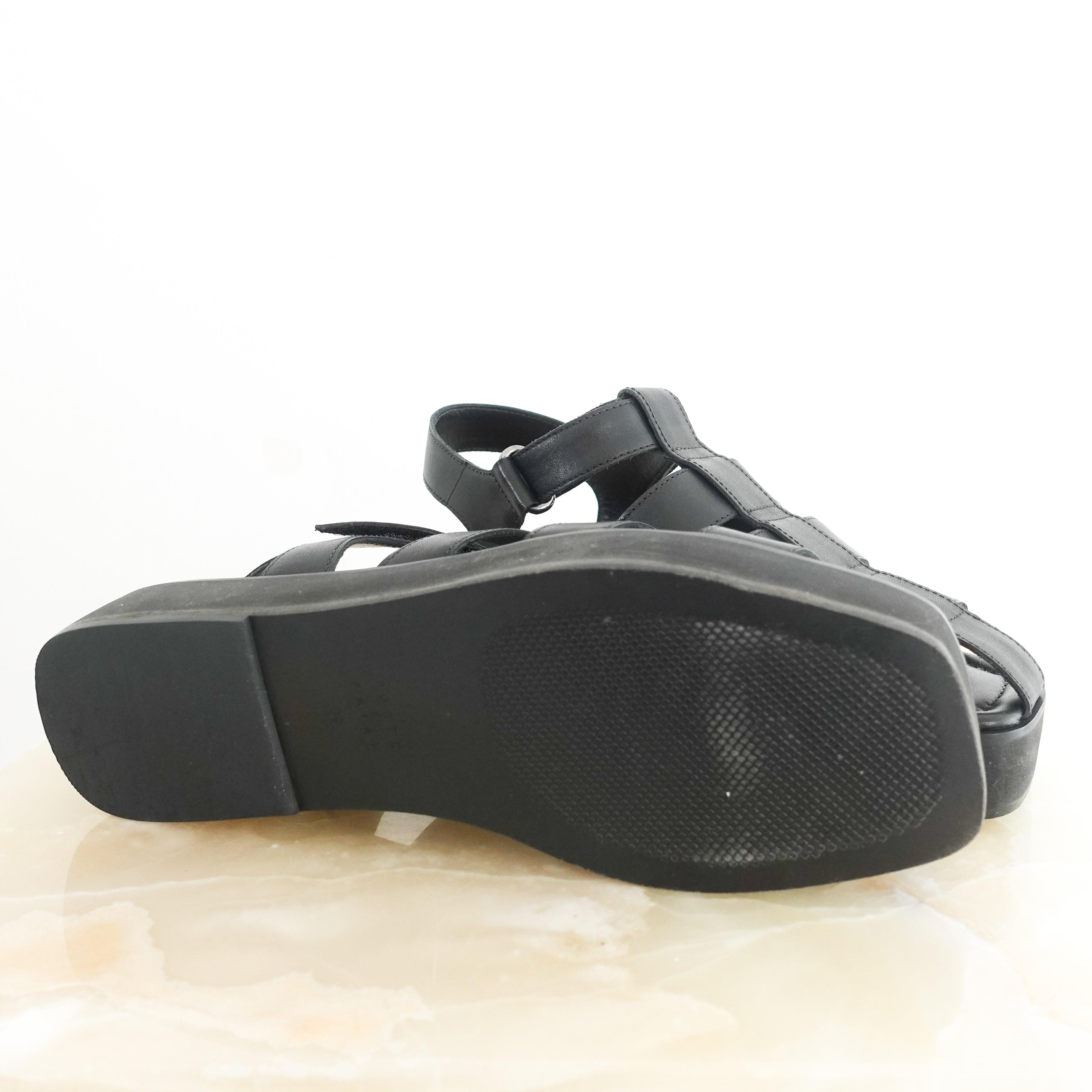 Fisherman black sandals RRP £180