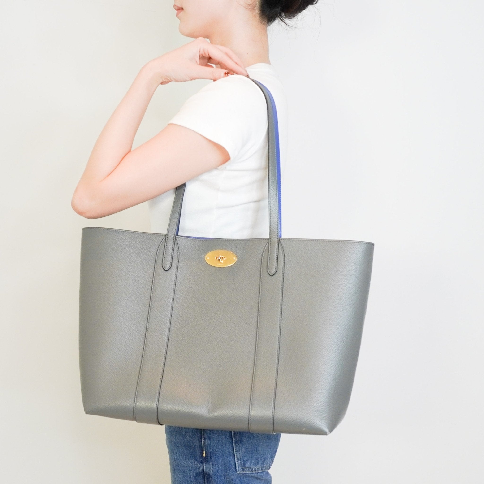 Mulberry Bayswater Grey Tote RRP £846 | Authentic Preloved - Reloved Again