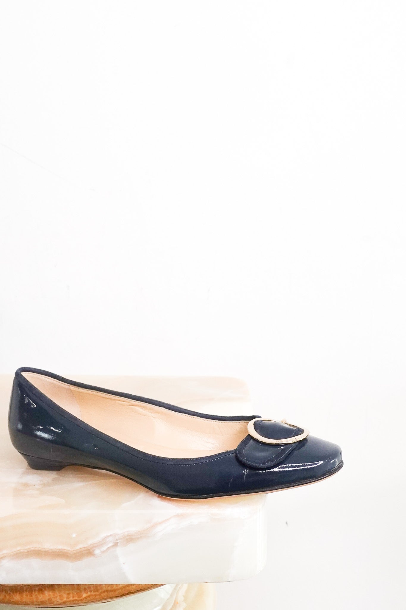 Blue patent flats RRP £500 [final sale]