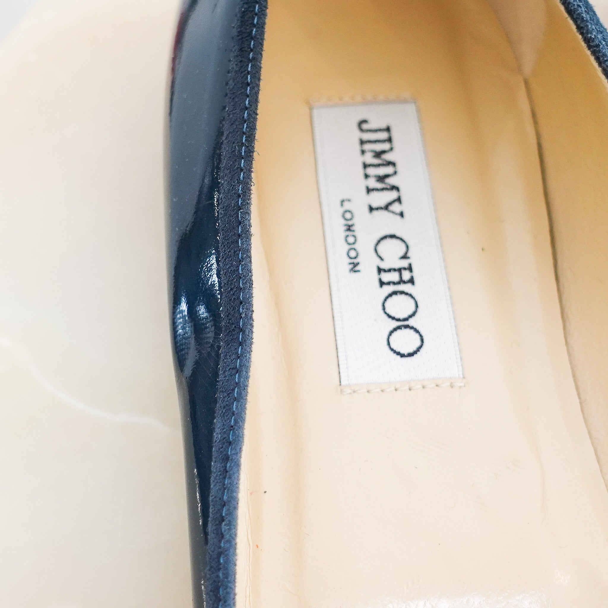 Blue patent flats RRP £500 [final sale]