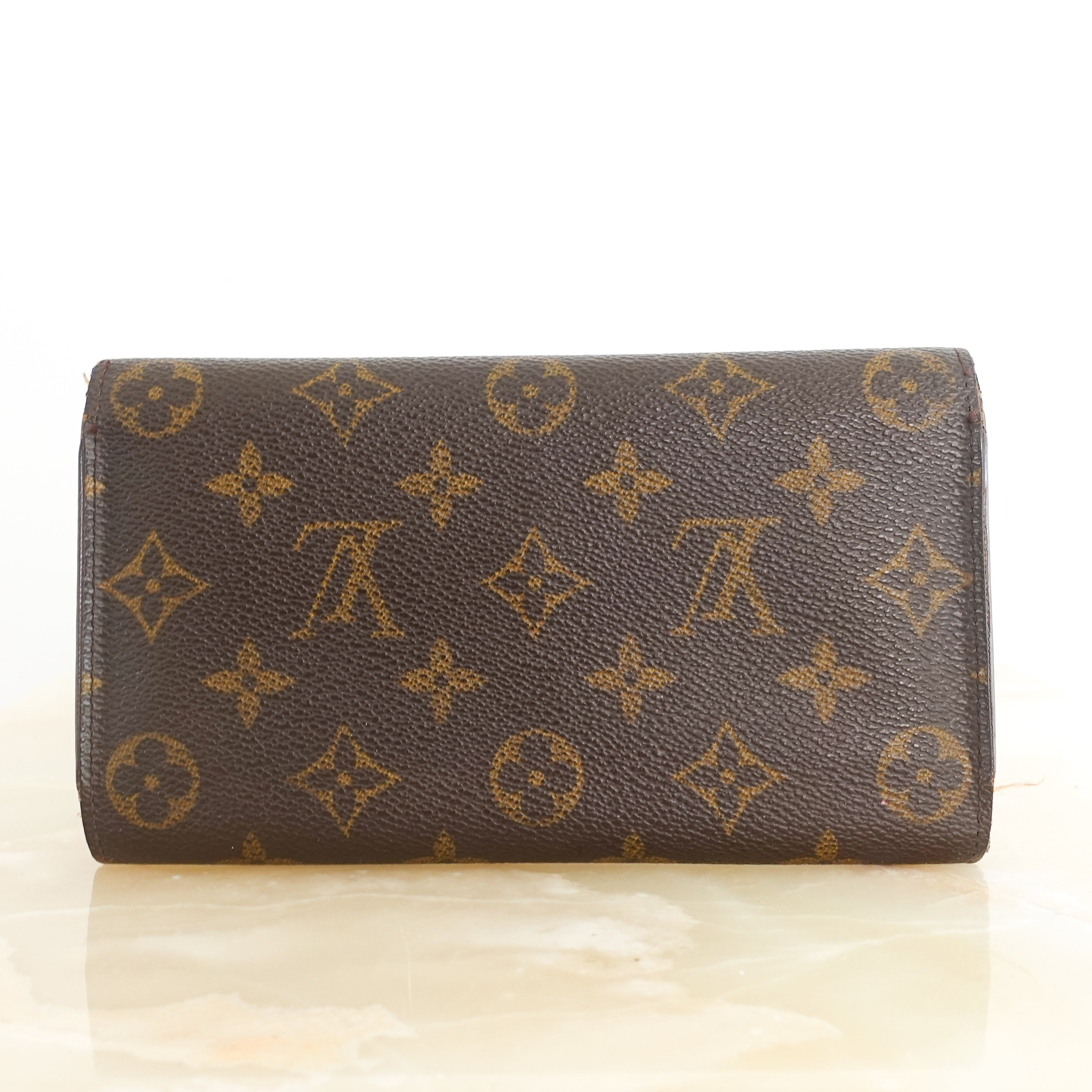 Wallet monogram coated canvas