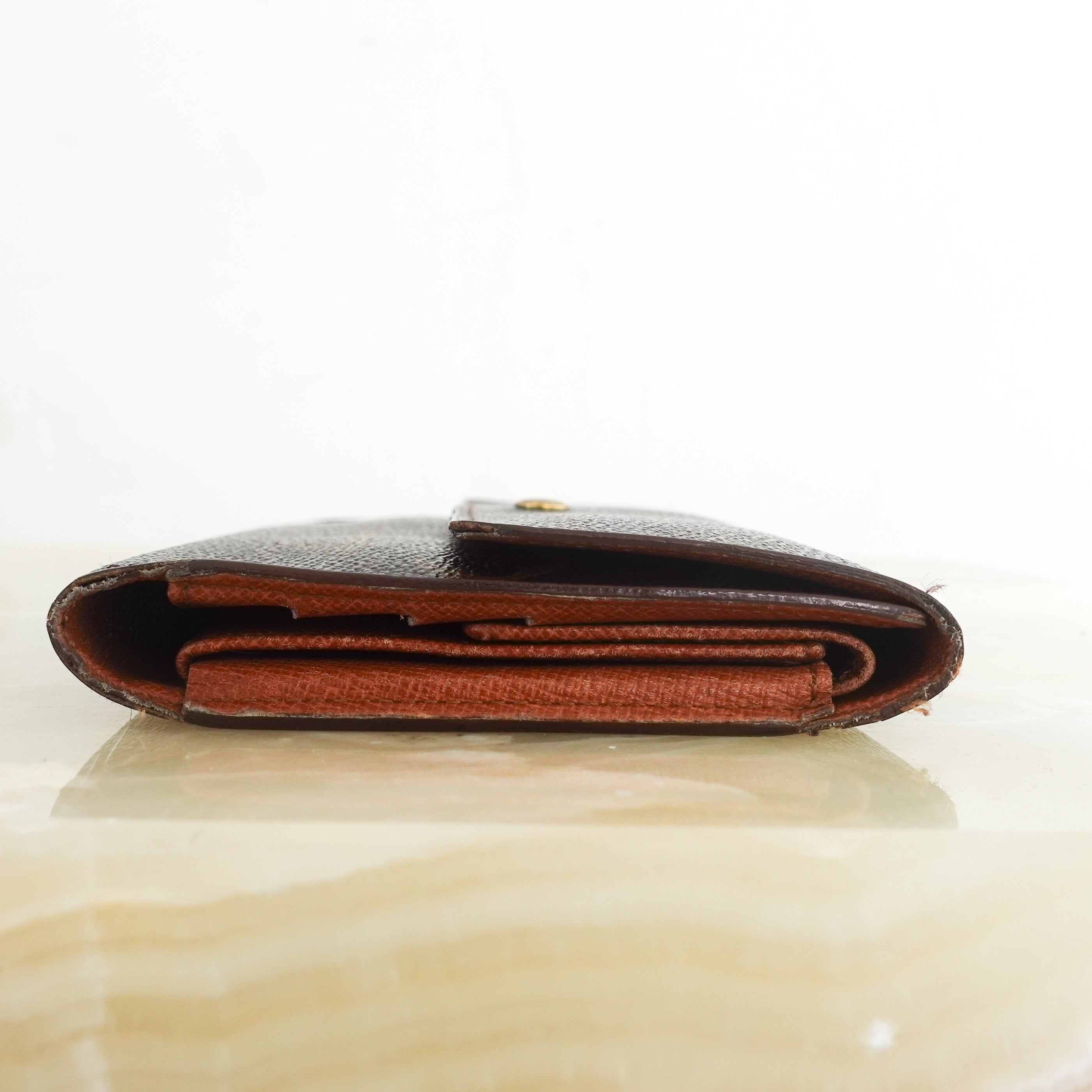 Wallet monogram coated canvas