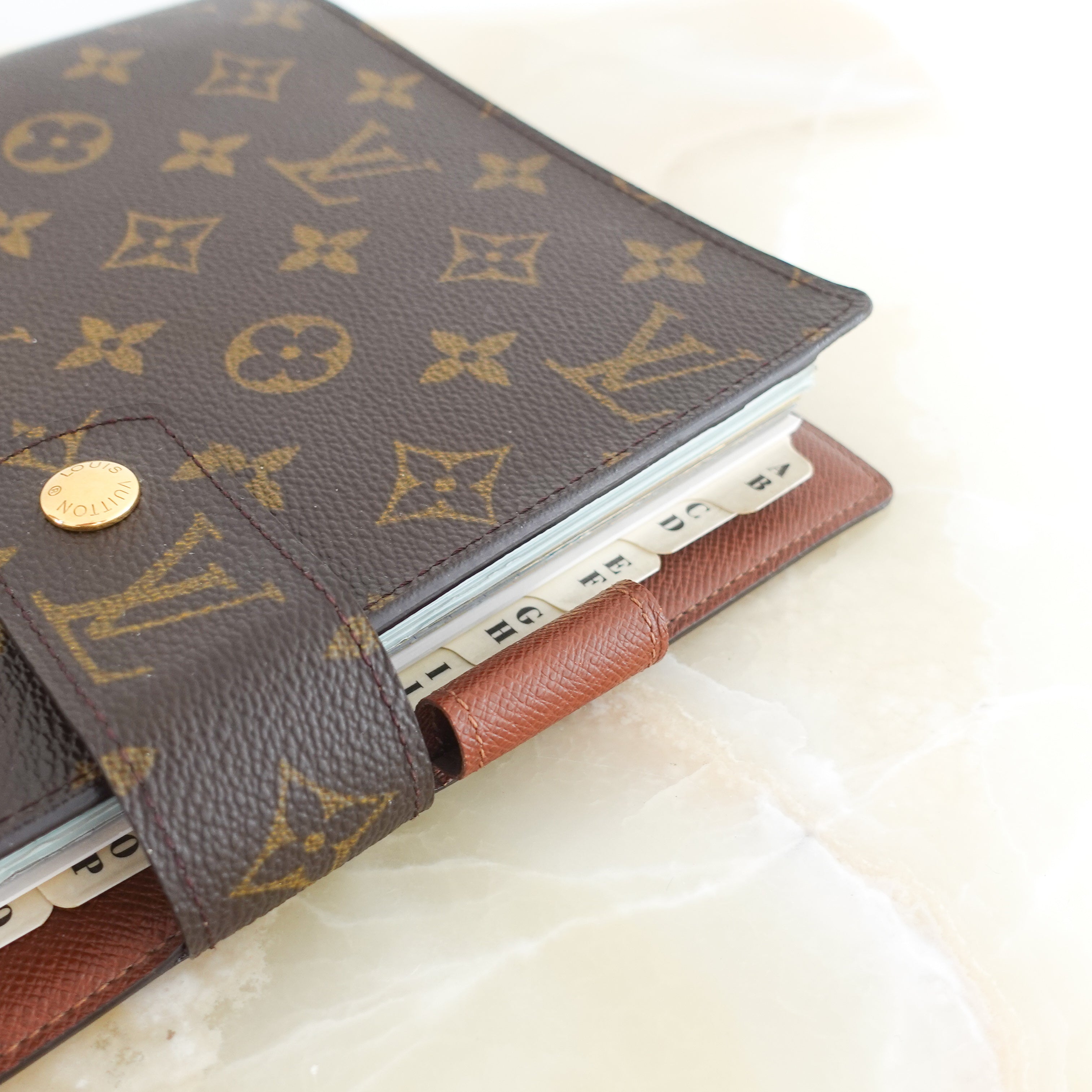 Monogram canvas agenda GM