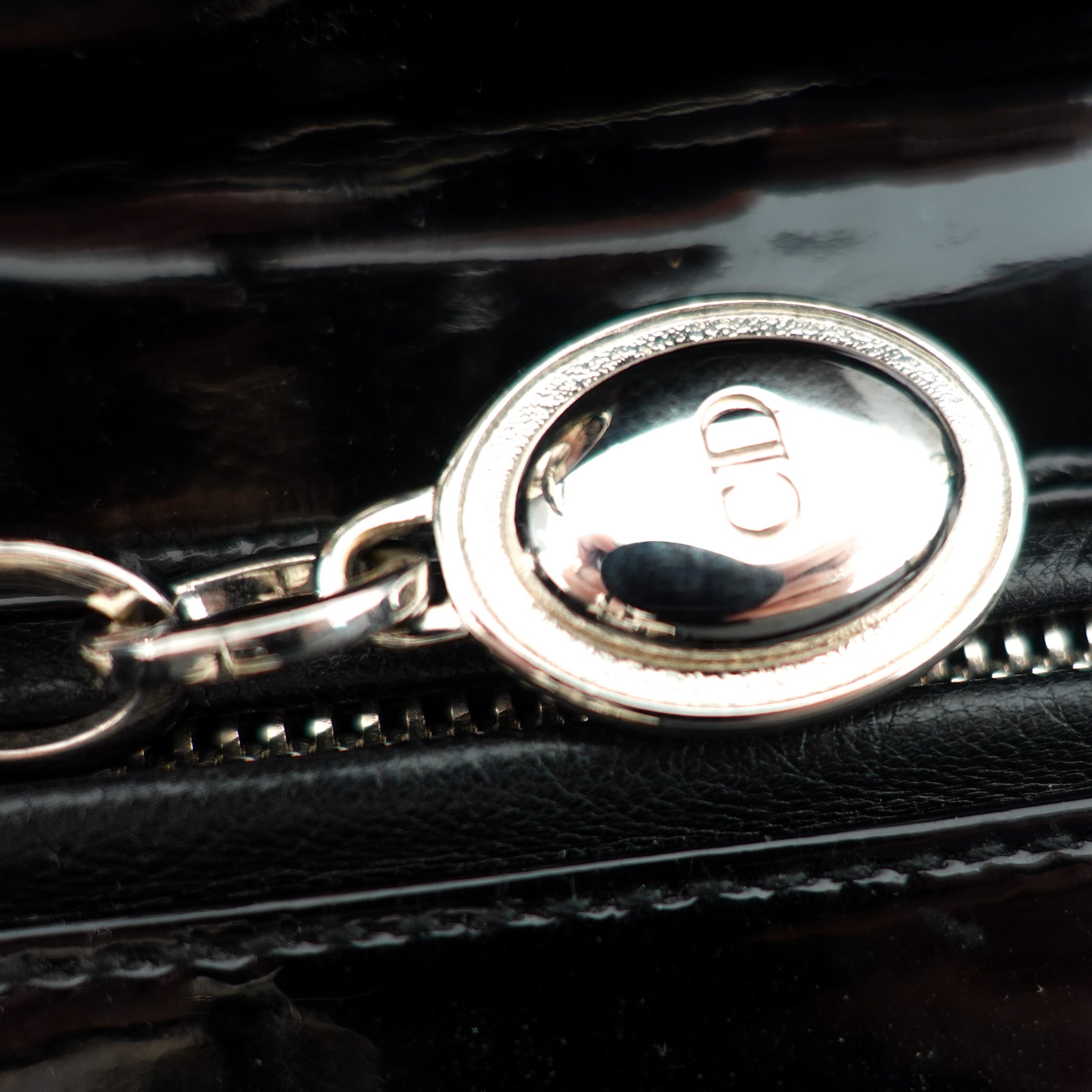 Dior Medium Black Patent Leather Lady Bag RRP £5300 | Authentic Preloved
