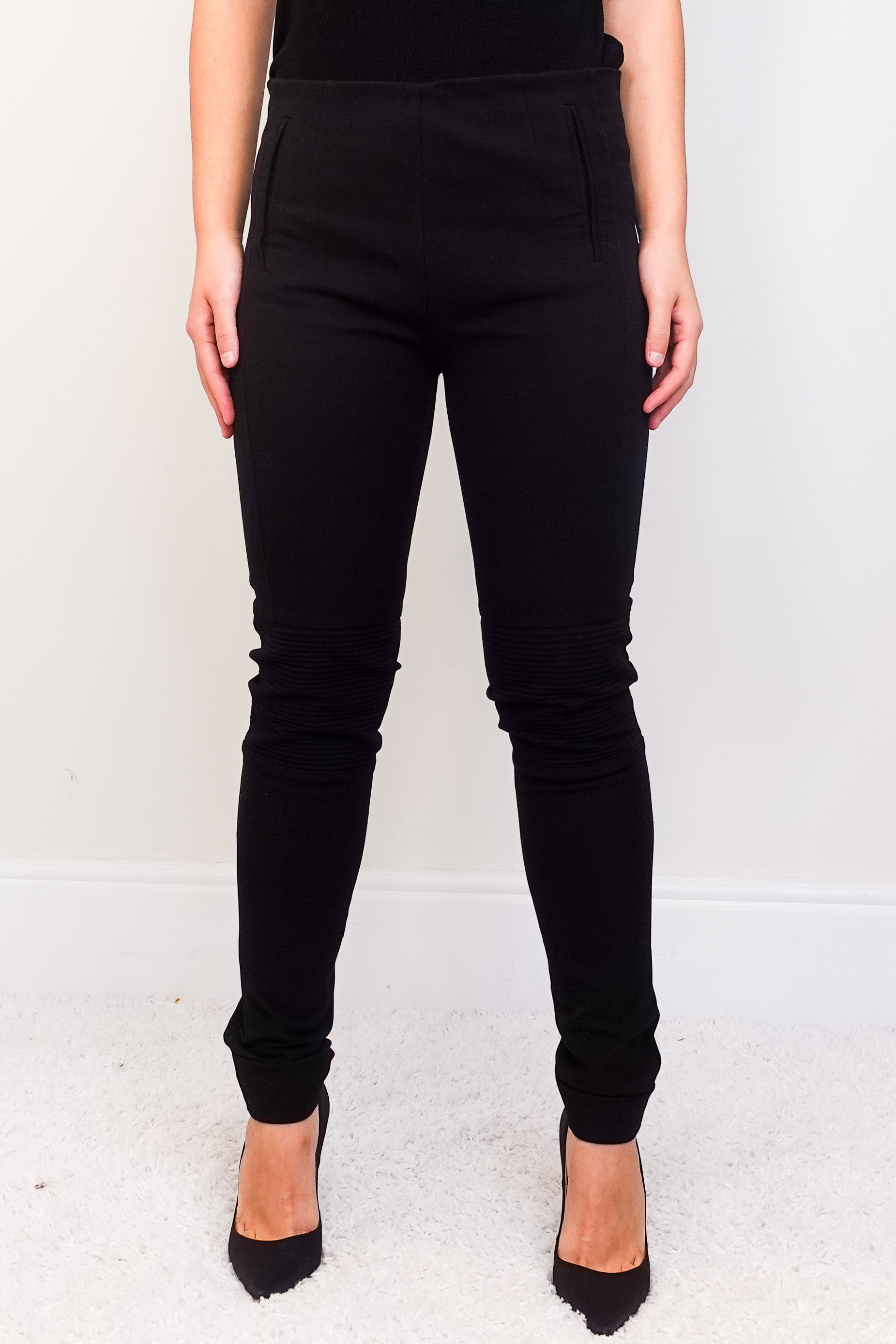 Black moto leggings RRP £300