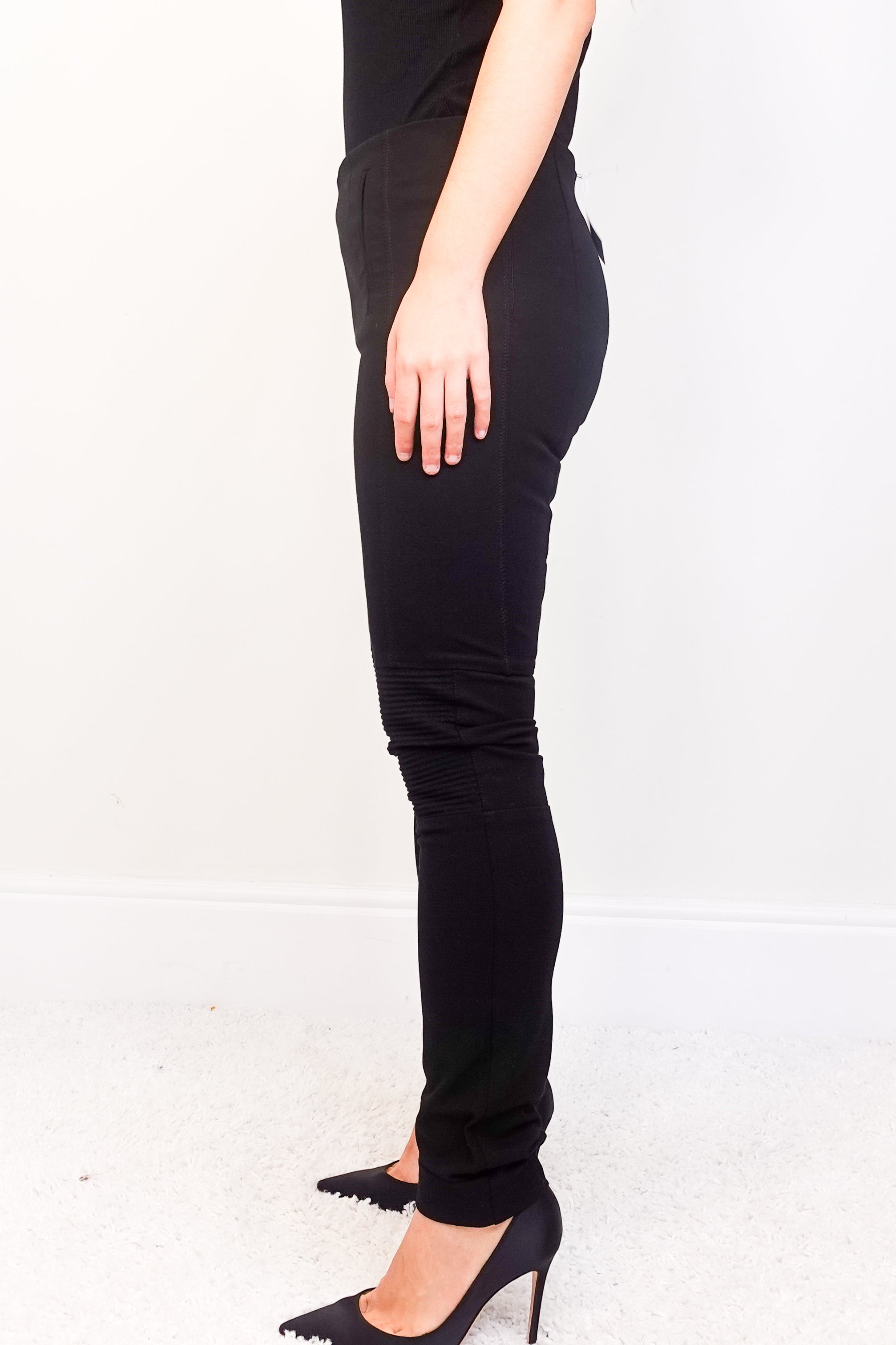 Black moto leggings RRP £300