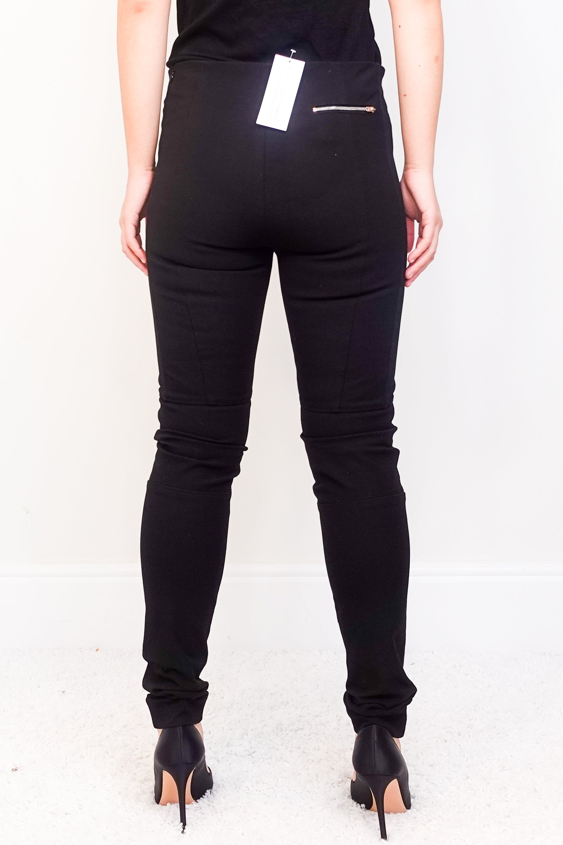 Black moto leggings RRP £300