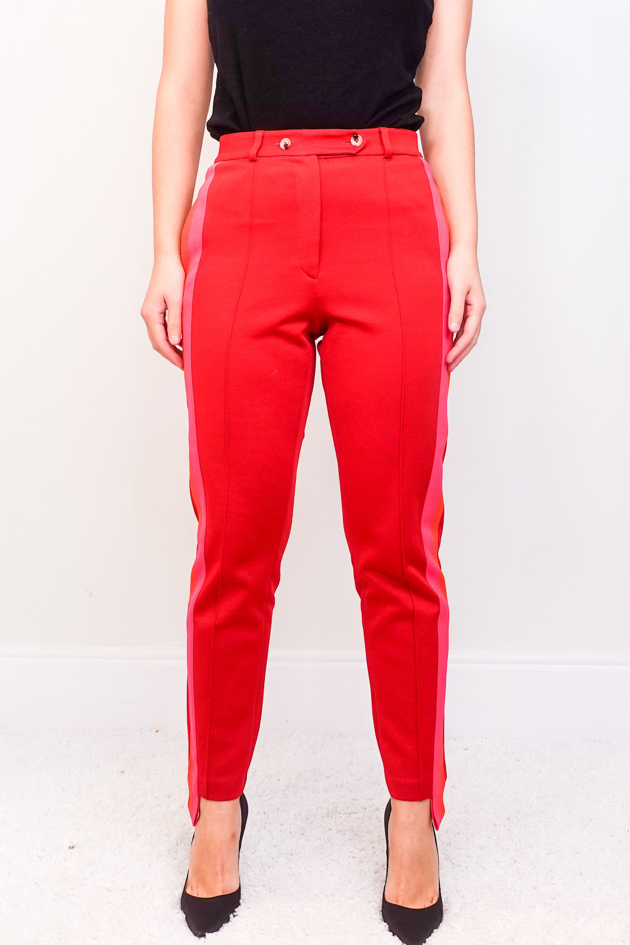 Red trousers RRP £450