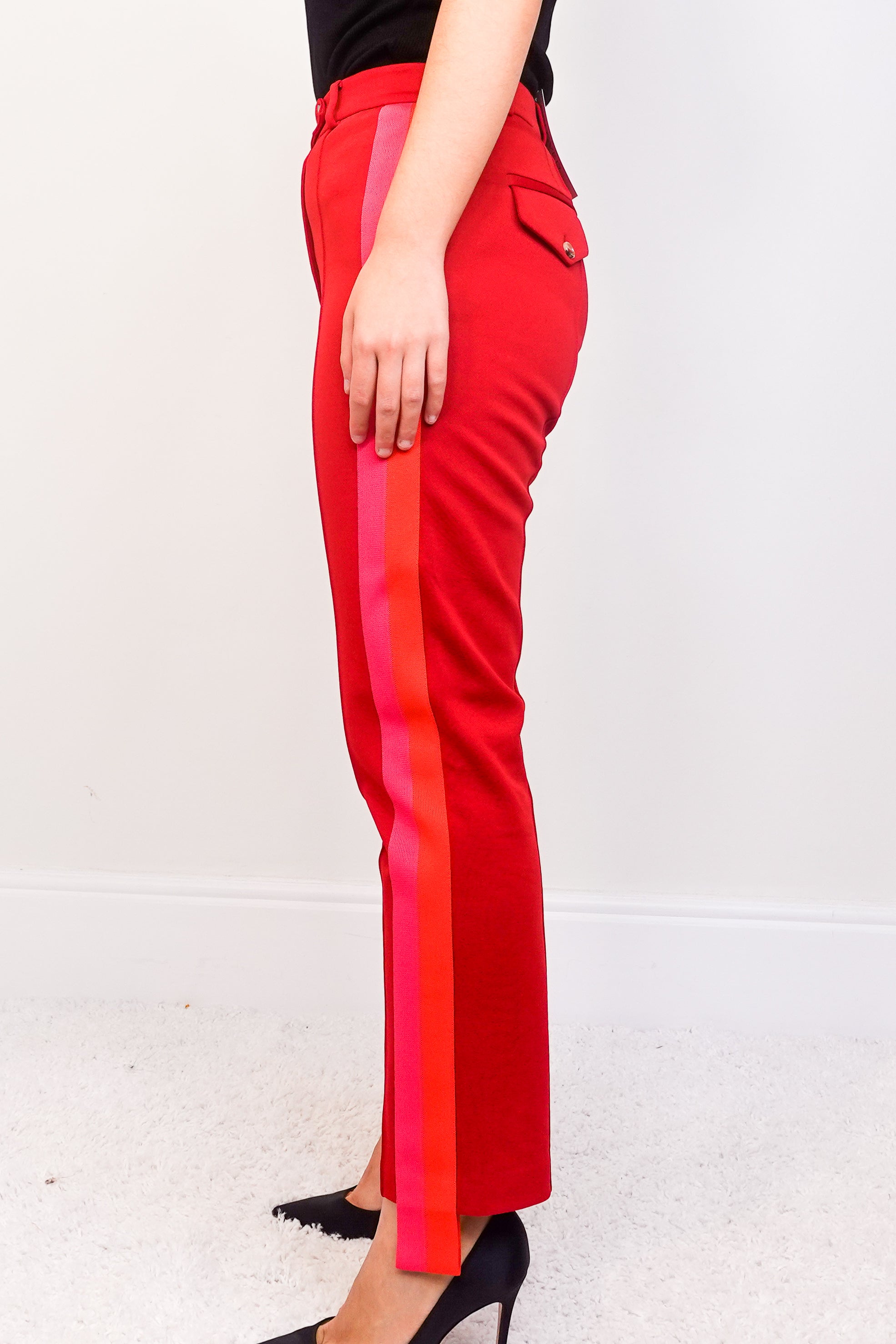 Red trousers RRP £450