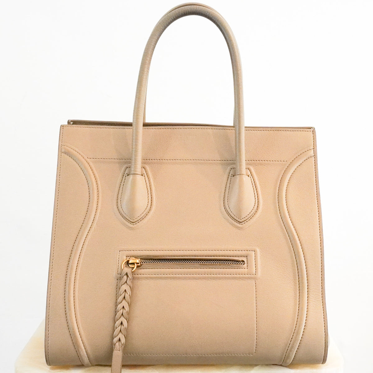 Céline Medium Phantom Luggage Tote in Taupe Leather (RRP £2400) | Authentic Preloved