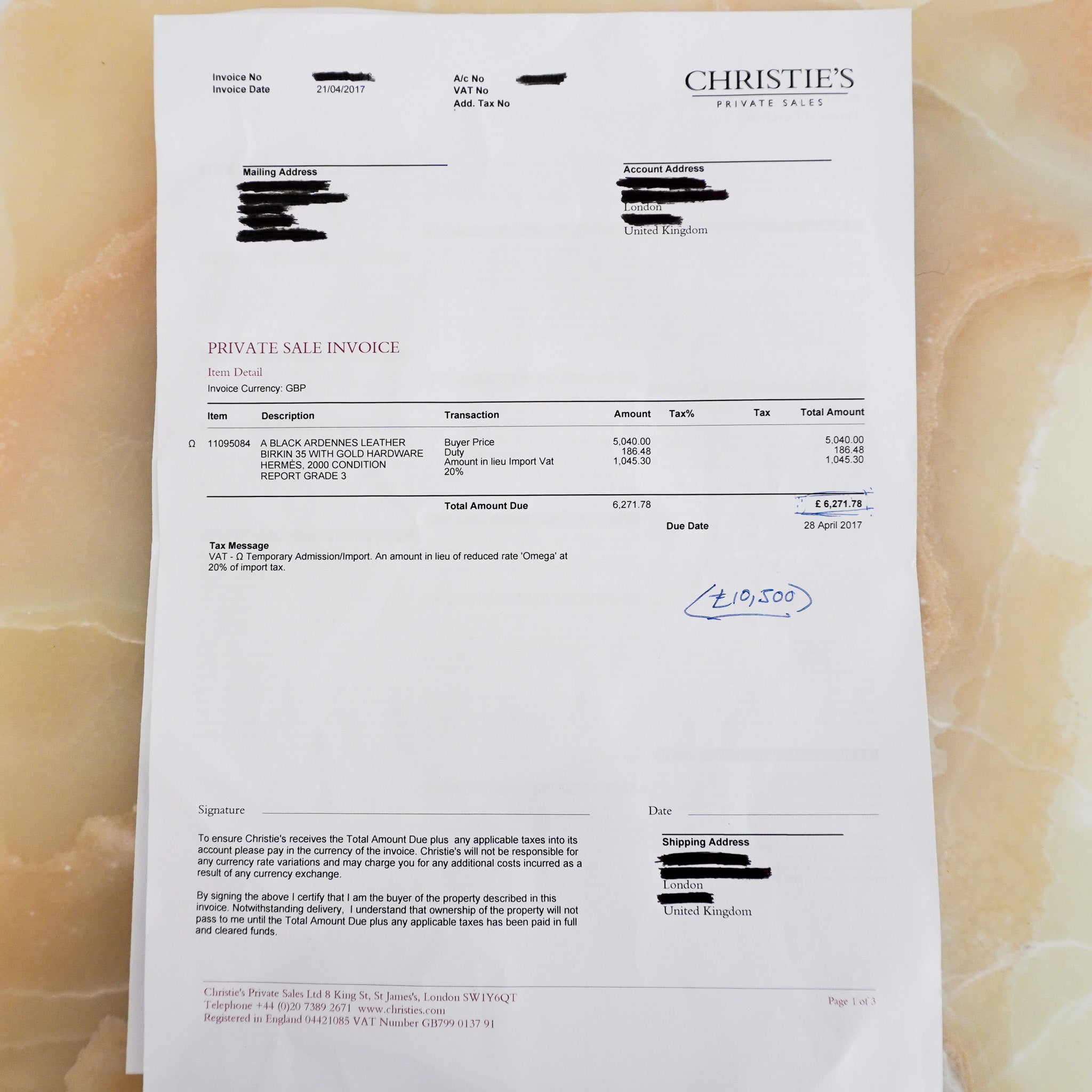 Hérmes Birkin 35 En Cuir Ardennes Noir Retourne with Gold Hardware | Authentic Preloved - Reloved Again