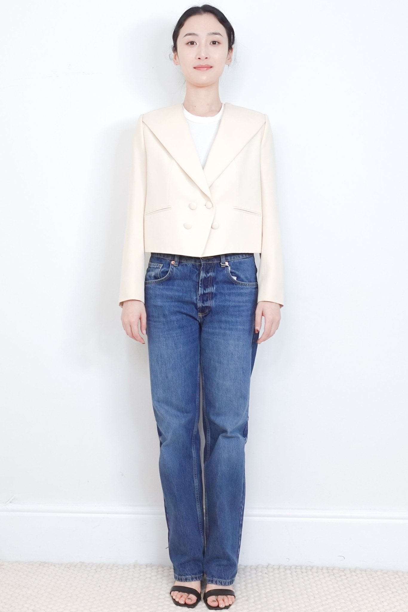 Givenchy Double - Breasted Cream military style tuxedo RRP £1500 | Authentic Preloved - Reloved Again