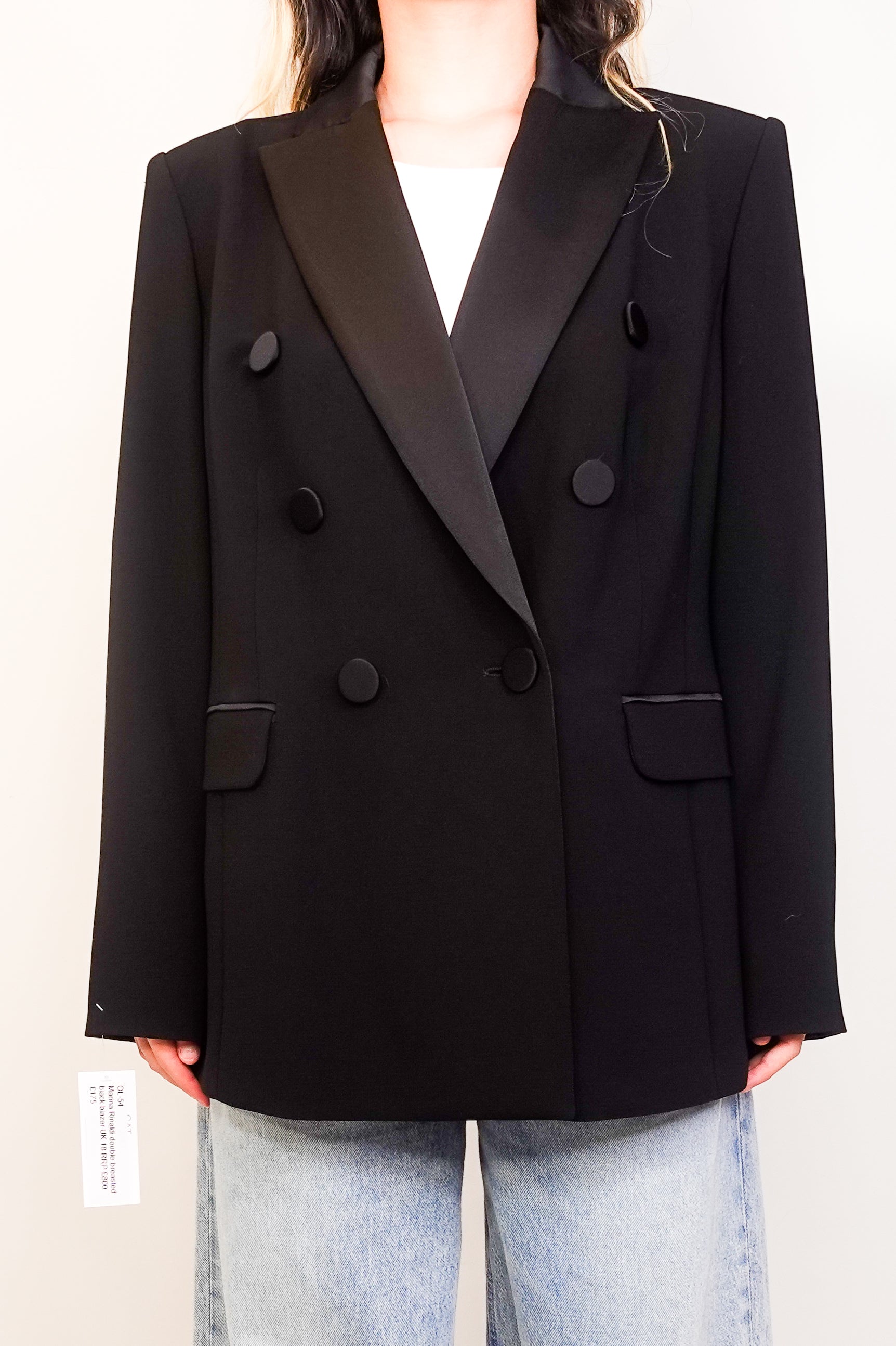 Double Breasted Black Blazer RRP £800