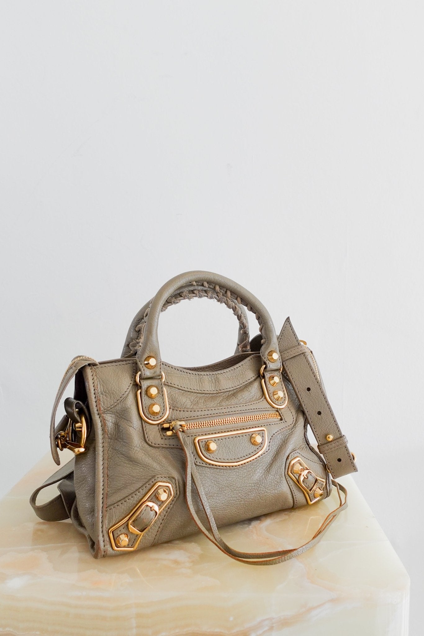 Balenciaga Mini City Bag Taupe RRP £1000 | Authentic Preloved - Reloved Again