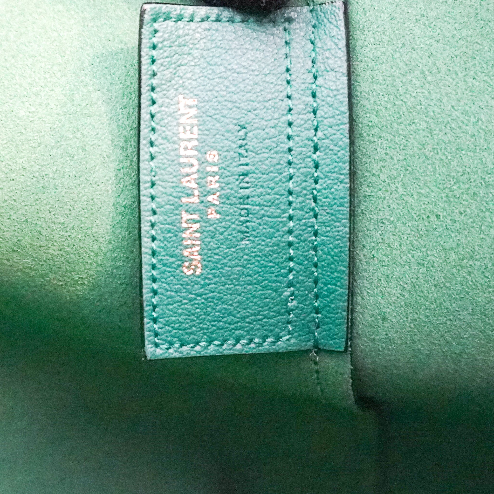 Saint Laurent East West Green shopping tote bag RRP £1115 | Authentic Preloved [final sale] - Reloved Again