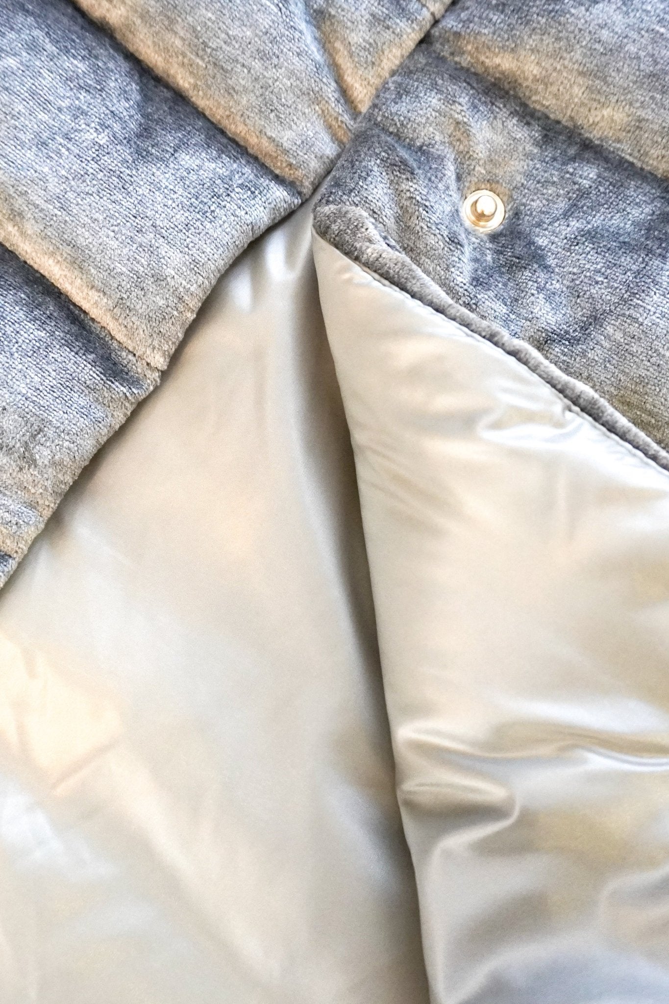 Herno Grey Velour Gilet Down Jacket RRP £595 | Authentic Preloved - Reloved Again