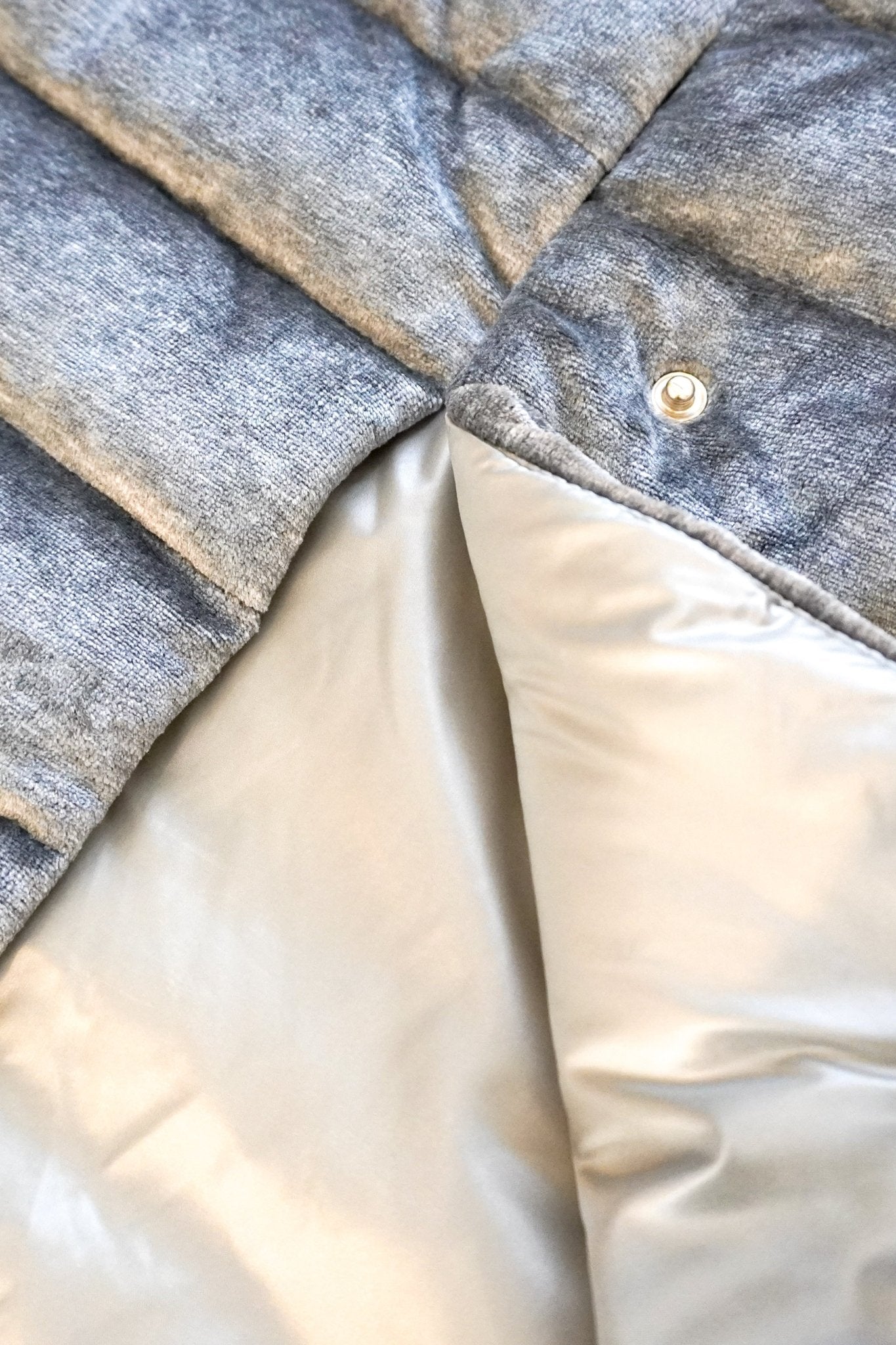 Herno Grey Velour Gilet Down Jacket RRP £595 | Authentic Preloved - Reloved Again