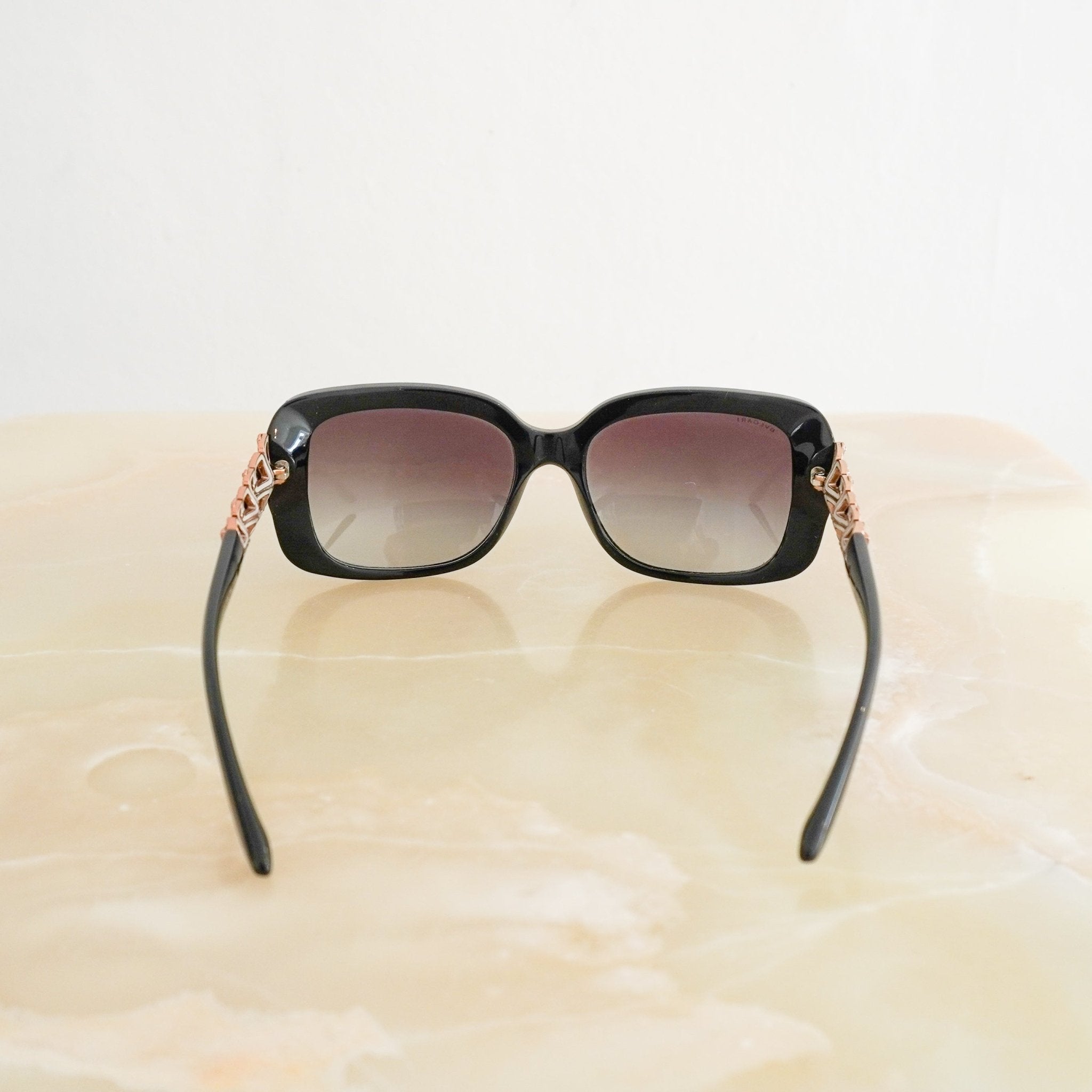 Bvlgari Black Giardini Italiani Embellished Sunglasses BV8167B (RRP £331) | Authentic Preloved FINAL SALE