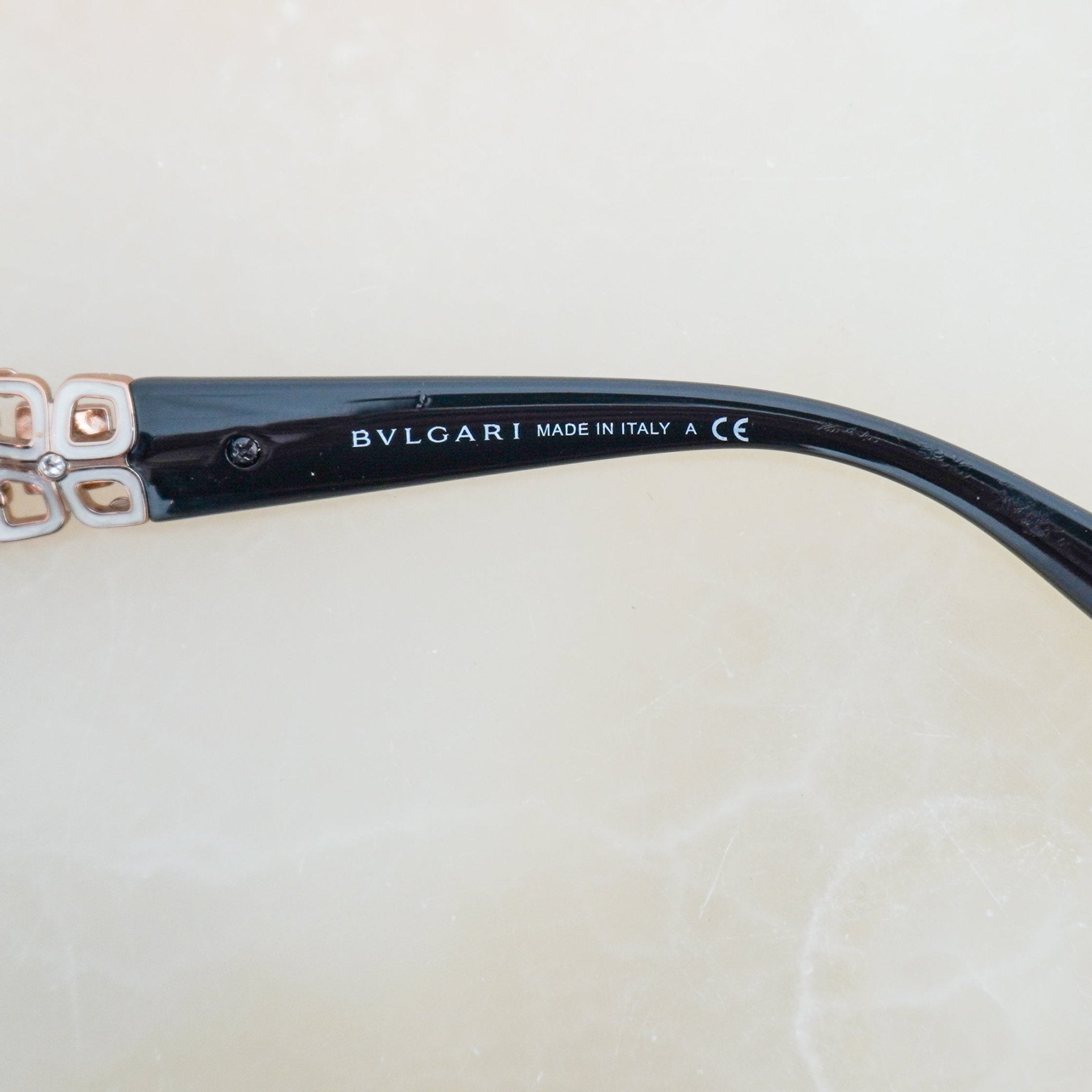Bvlgari Black Giardini Italiani Embellished Sunglasses BV8167B (RRP £331) | Authentic Preloved FINAL SALE