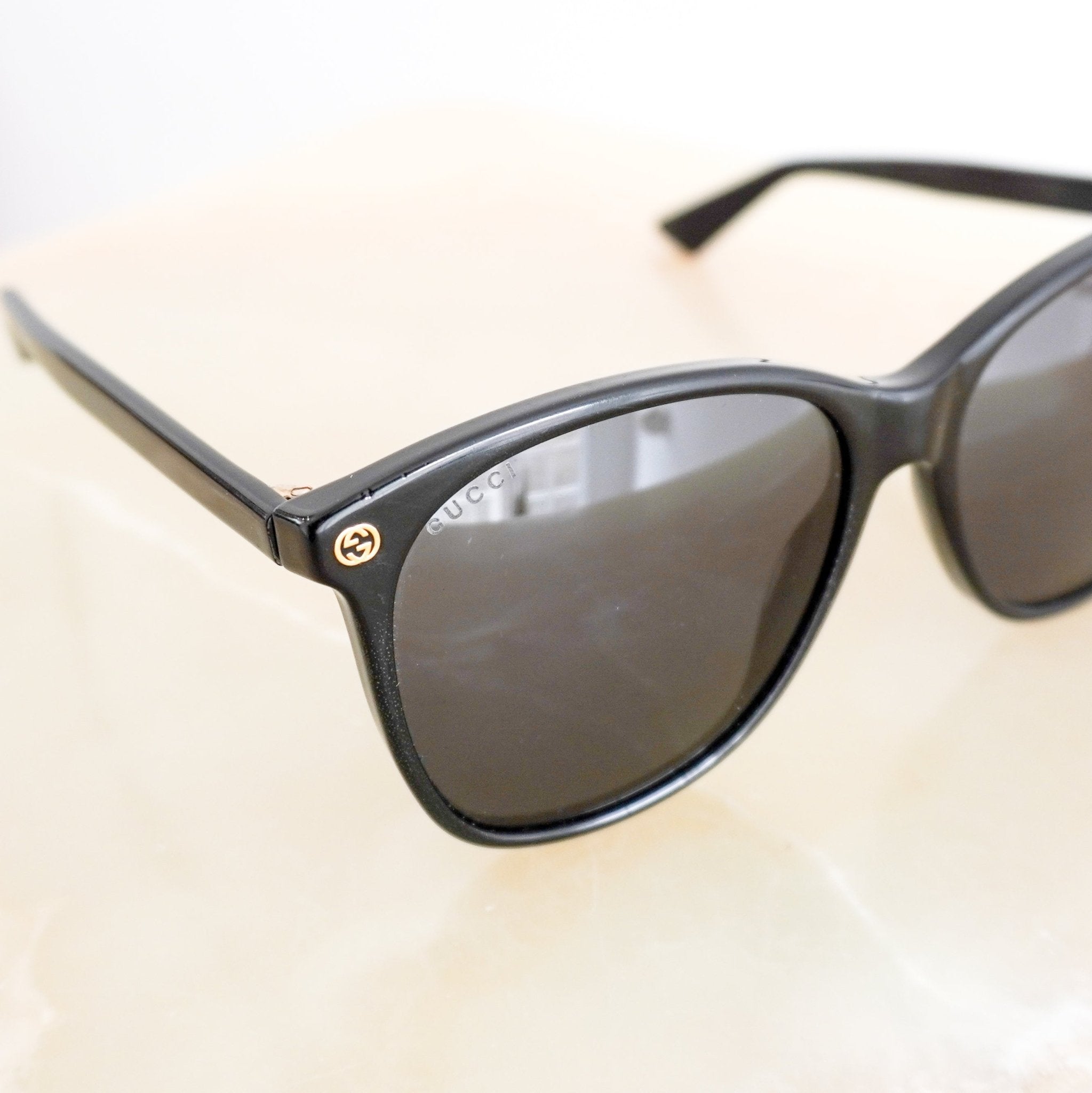 Gucci GG0024S 001 Black Square Sunglasses (RRP £350) | Authentic Preloved FINAL SALE - Reloved Again
