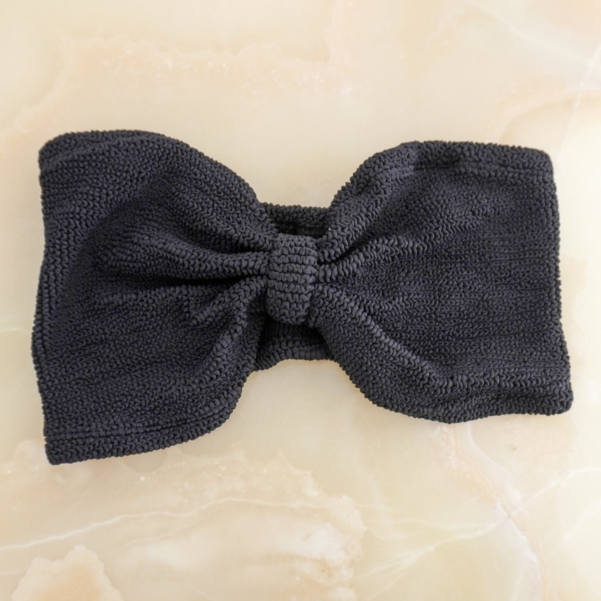 NEW Hunza G Black Jean Bikini Swimsuit (RRP £175) | Authentic Preloved FINAL SALE