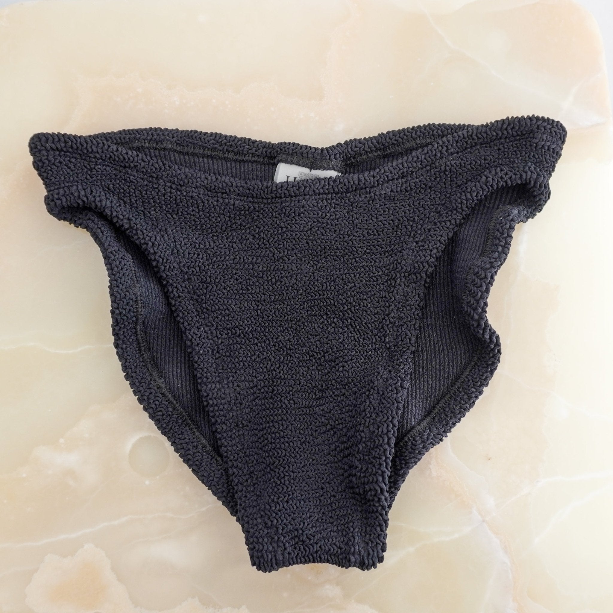 NEW Hunza G Black Jean Bikini Swimsuit (RRP £175) | Authentic Preloved FINAL SALE