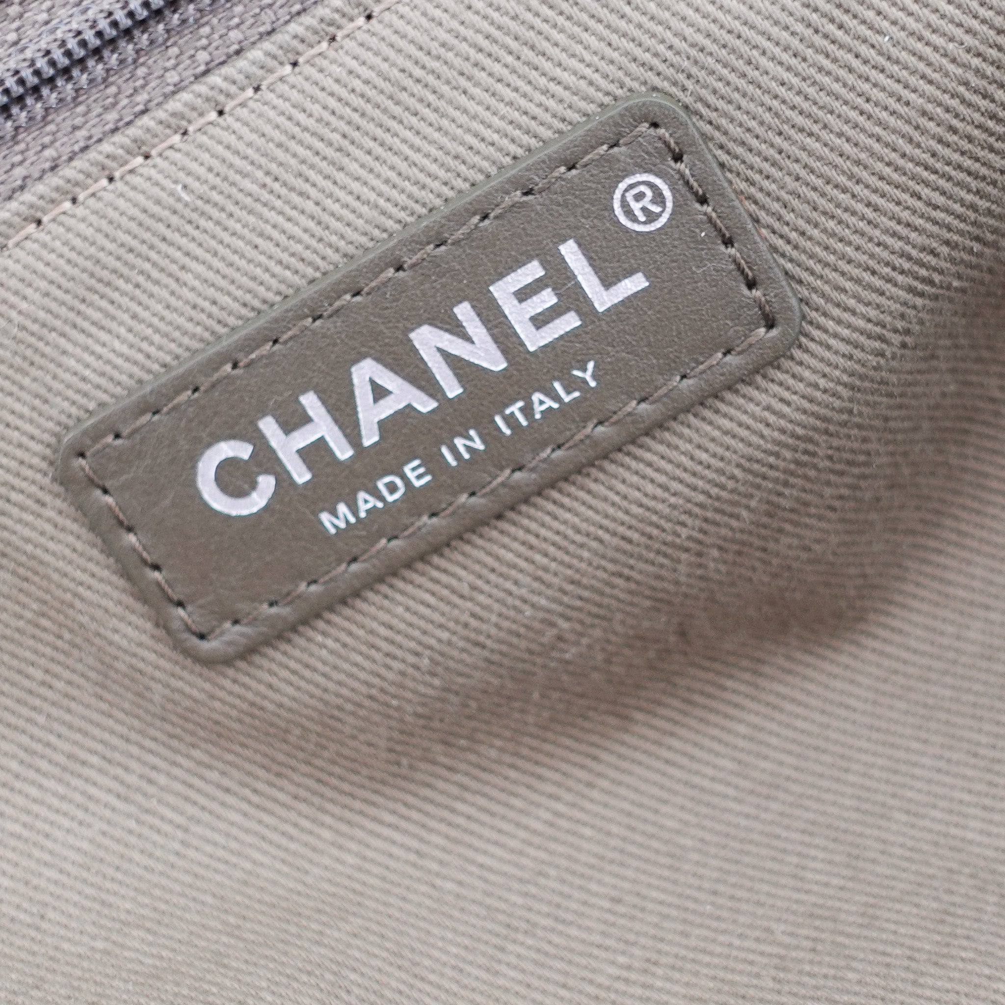 Chanel Deauville Tote on Khaki RRP £3800 | Authentic Preloved - Reloved Again