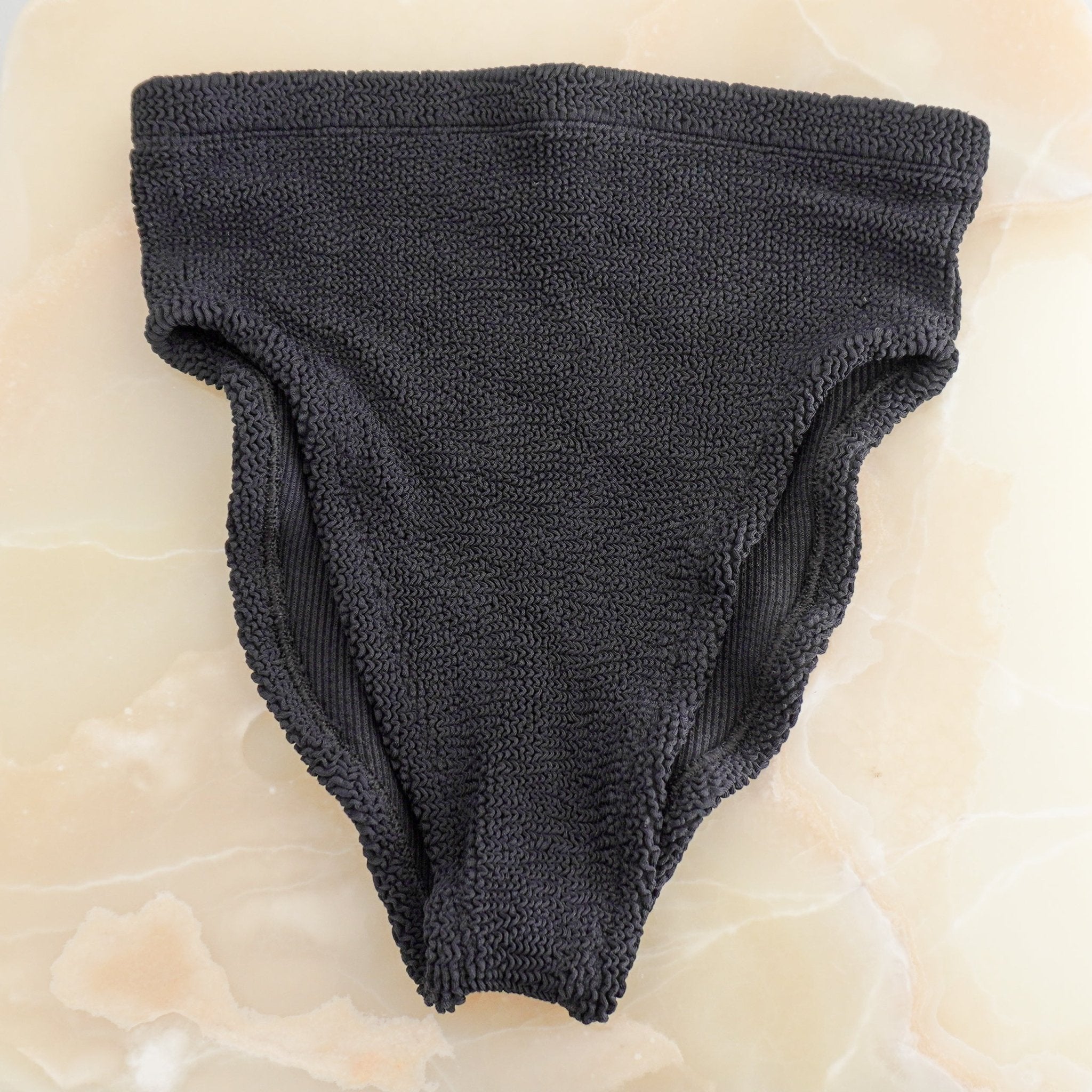 NEW Hunza G Black Jean Bikini Swimsuit (RRP £175) | Authentic Preloved FINAL SALE