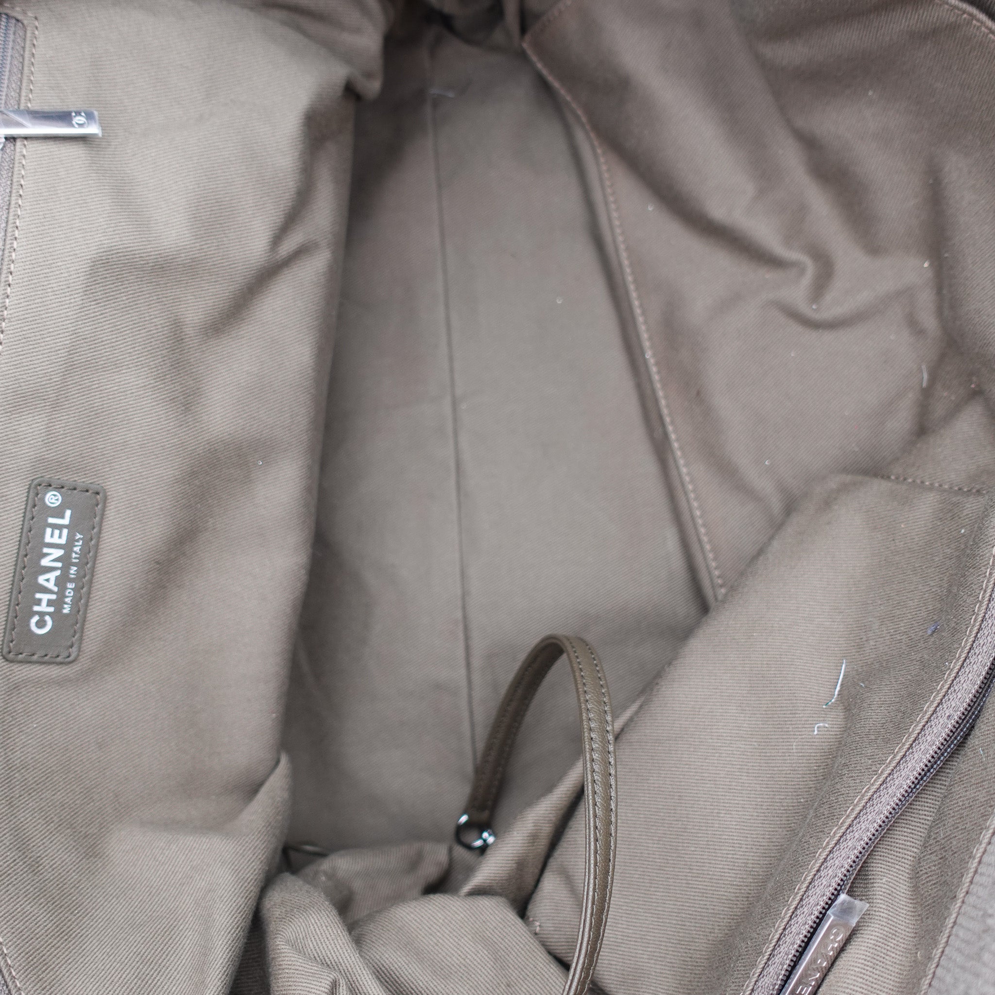 Chanel Deauville Tote on Khaki RRP £3800 | Authentic Preloved - Reloved Again