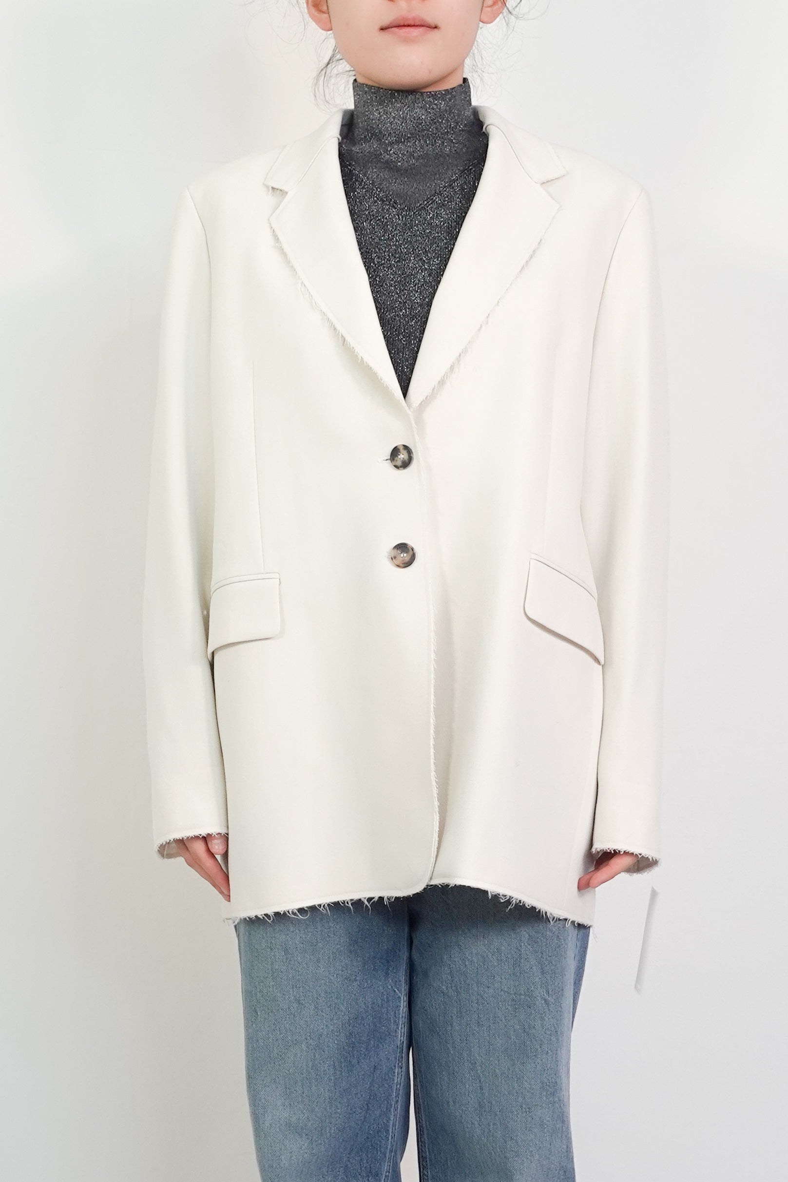 White boyfriend blazer RRP £550