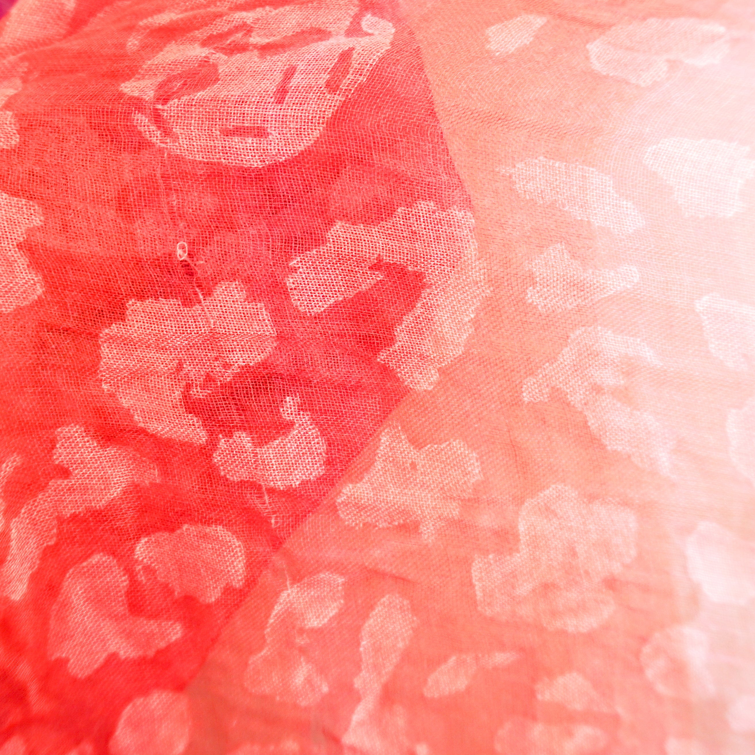 Alexander McQueen Pink Gradient Skull Scarf (RRP £280) | Authentic Preloved
